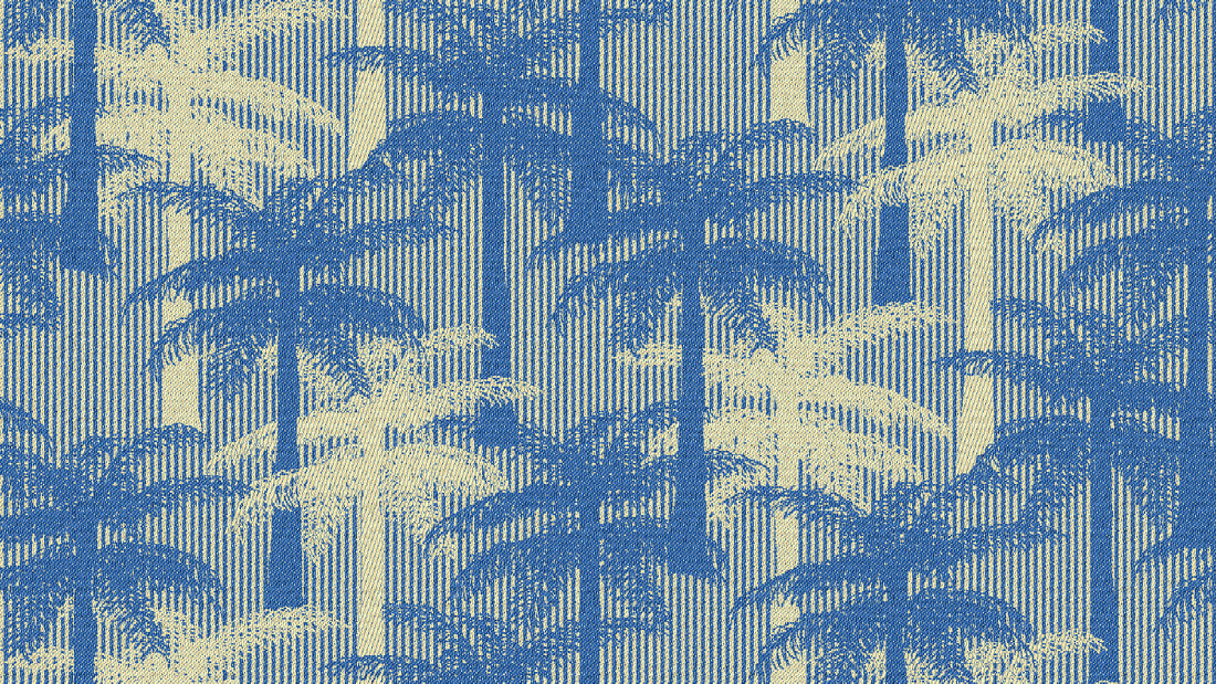 Jacquard Weave Palm Tree Pattern