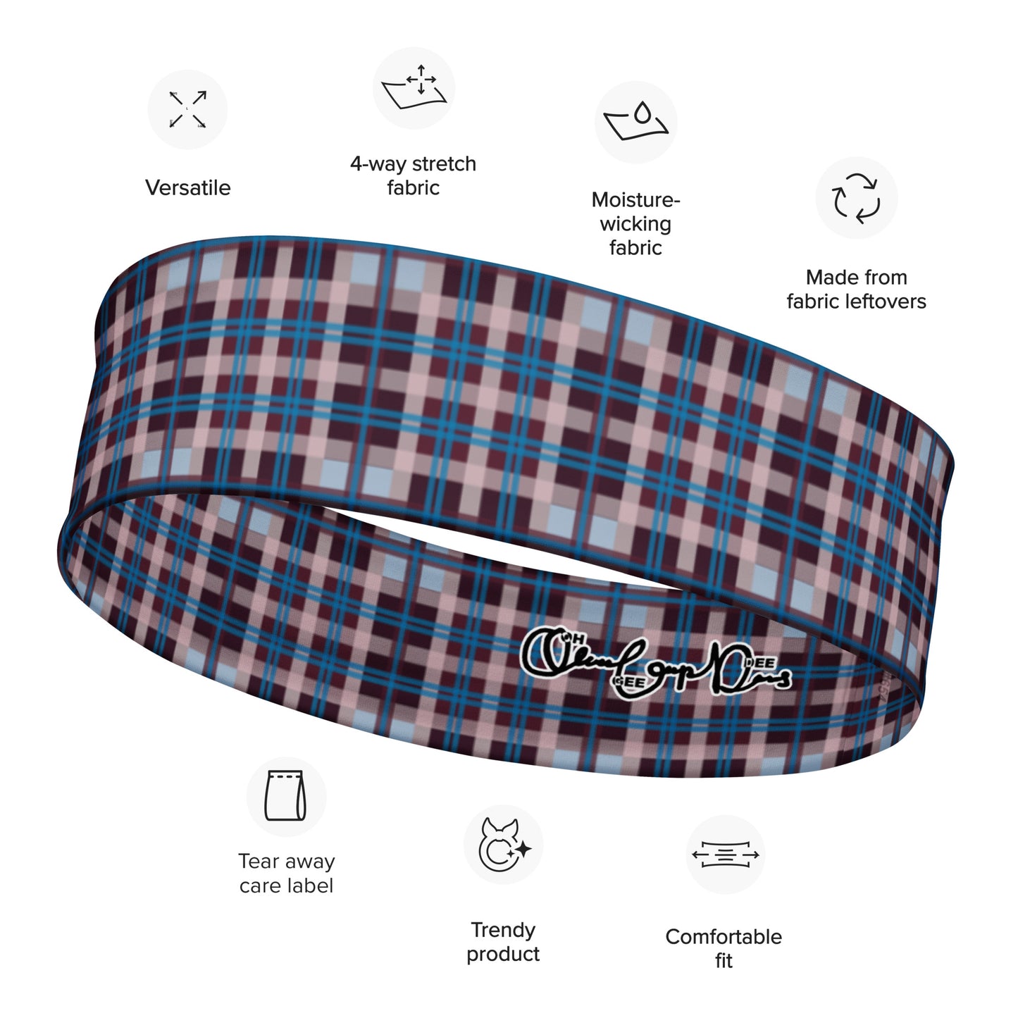 Lucky Stripes Headband - Ruby