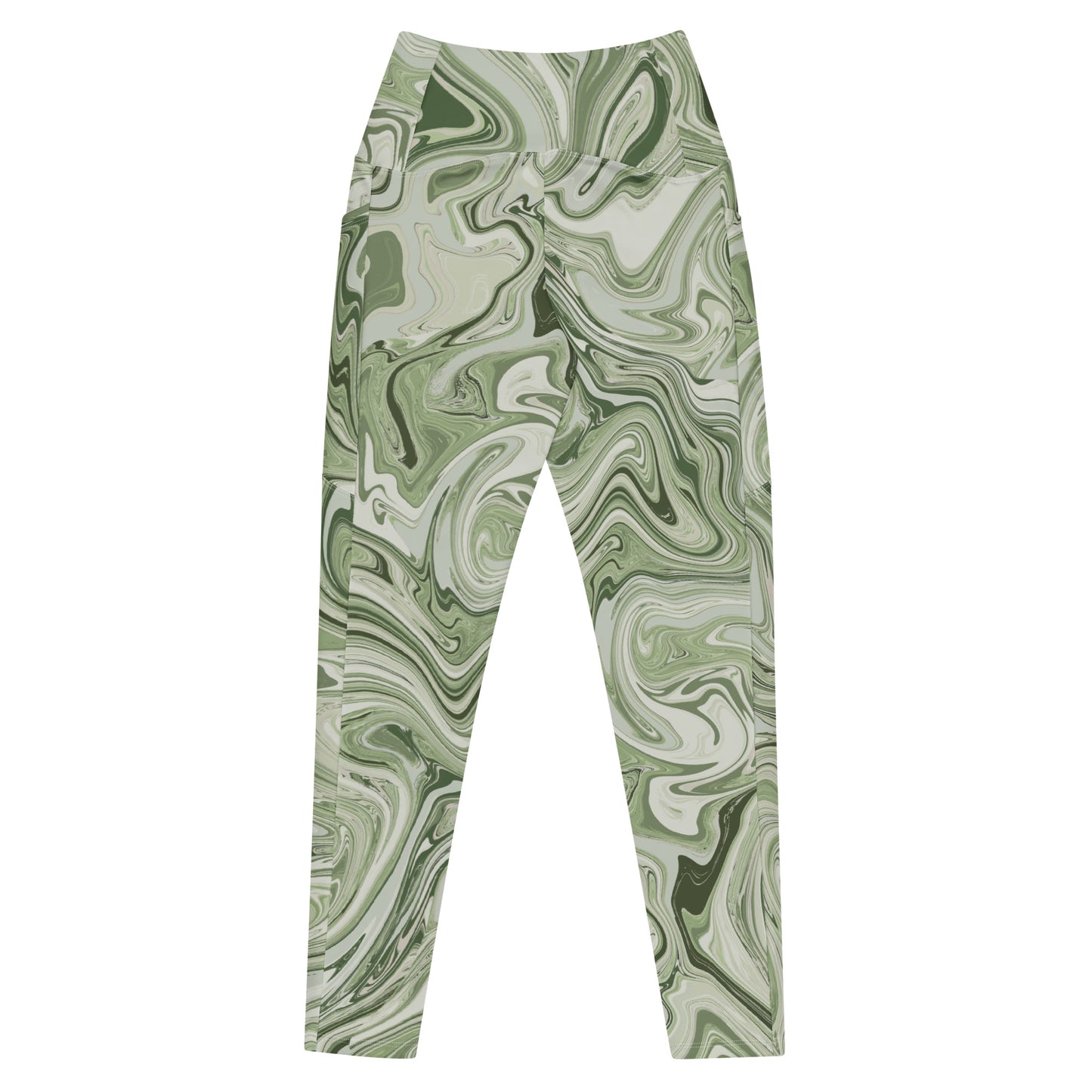 Marble Leggings with Pockets - Pistachio