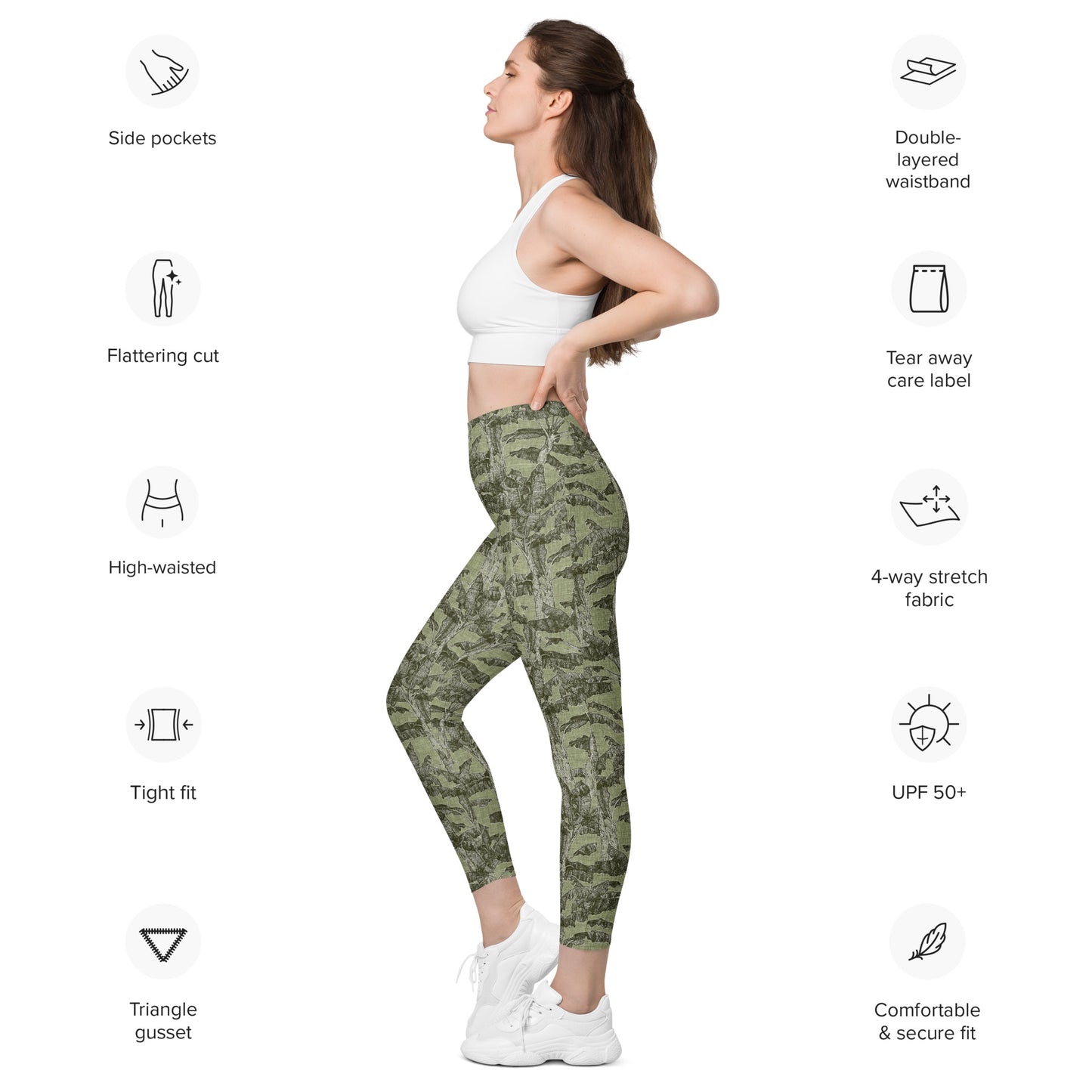 Banana Tree Leggings With Pockets