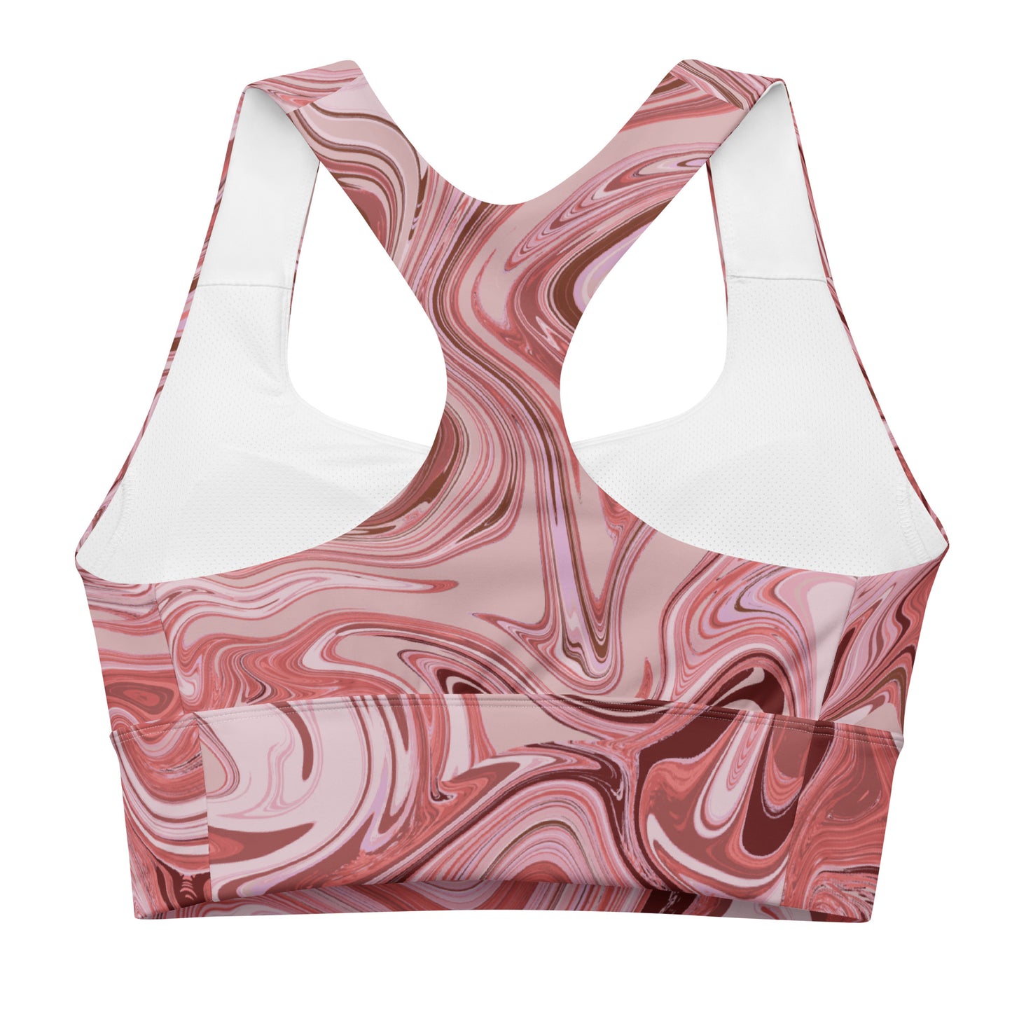 Marble Sports Bra - Flamingo