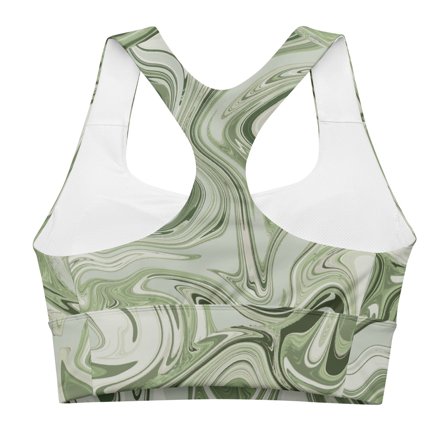 Marble Sports Bra - Pistachio