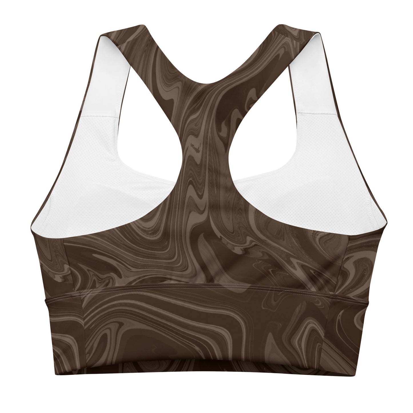 Marble Sports Bra - Chocolate