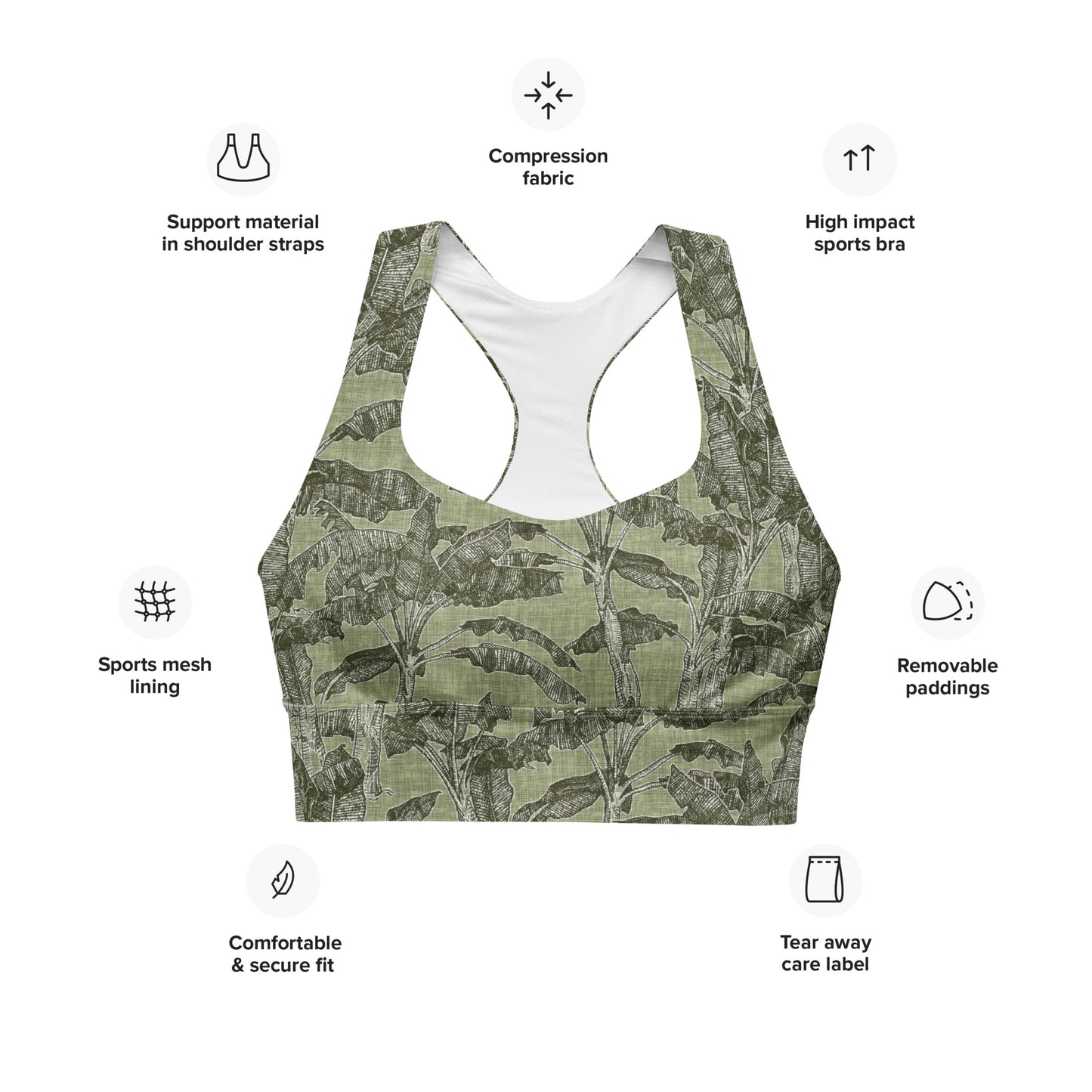 Banana Tree Sports Bra