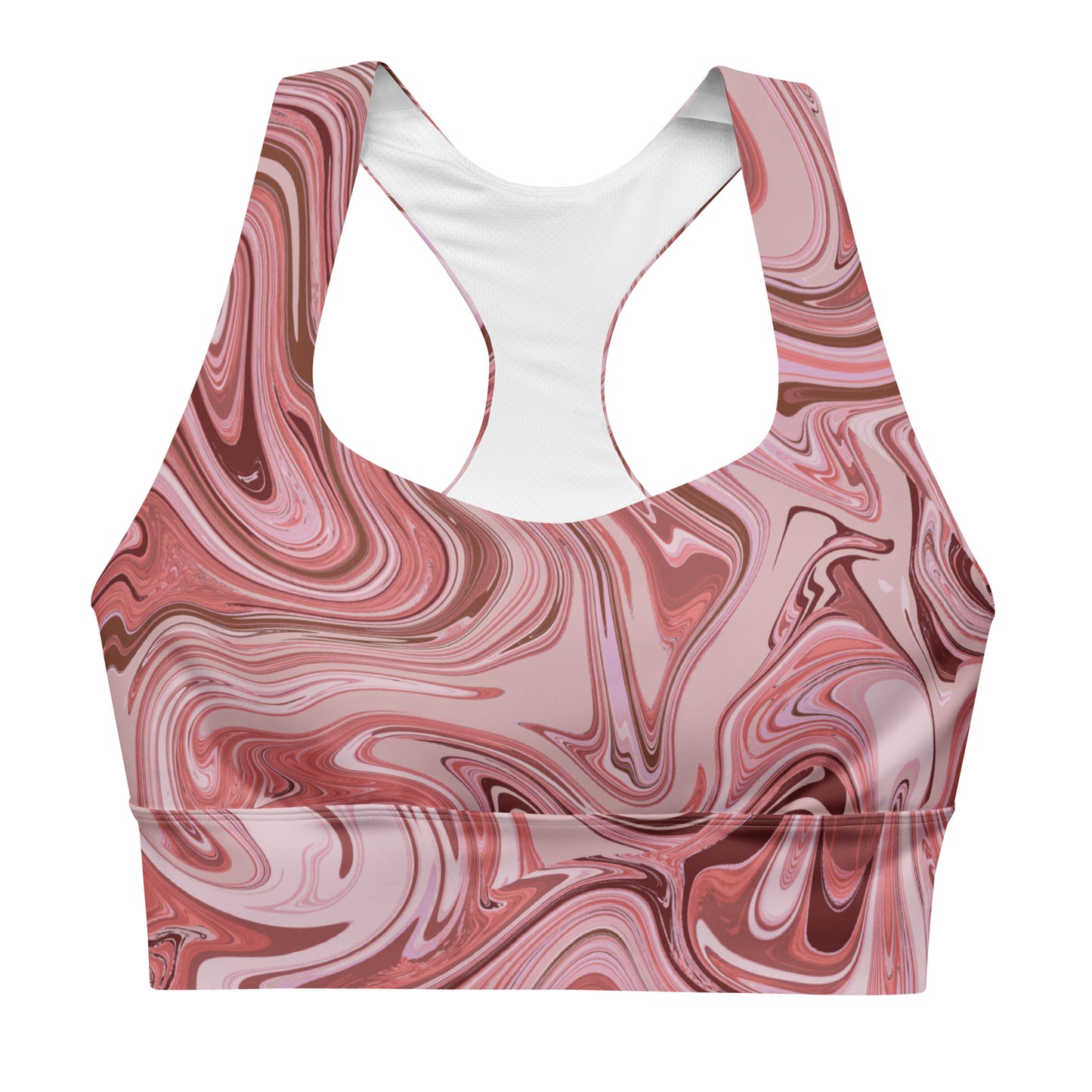 Marble Sports Bra - Flamingo