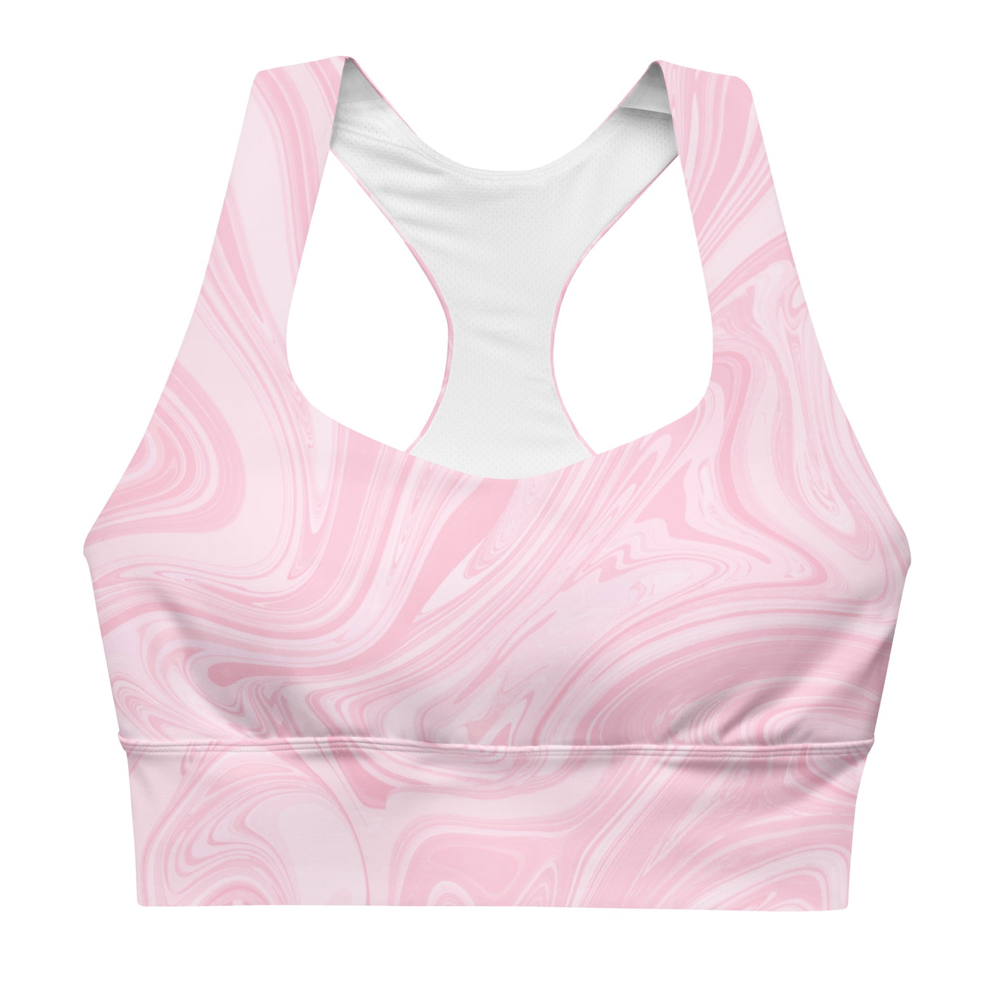 Marble Sports Bra - Pink Lotus