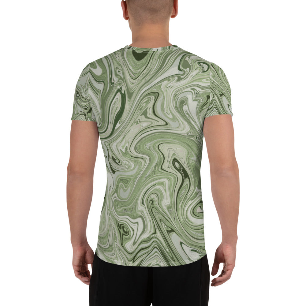 Marble Athletic T-Shirt - Pistachio