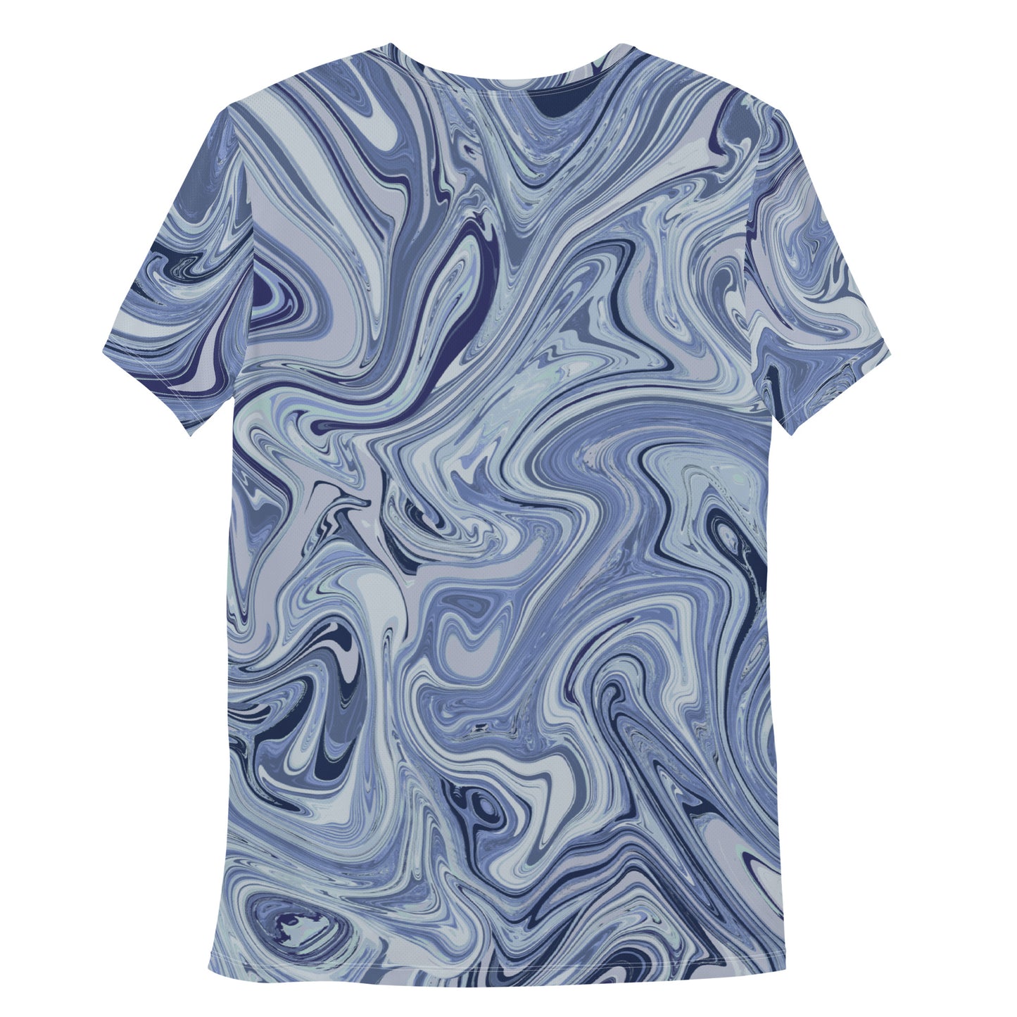 Marble Athletic T-Shirt - Cobalt