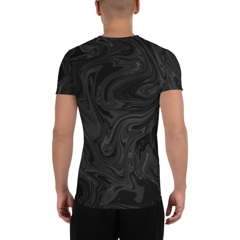 Marble Athletic T-Shirt - Onyx