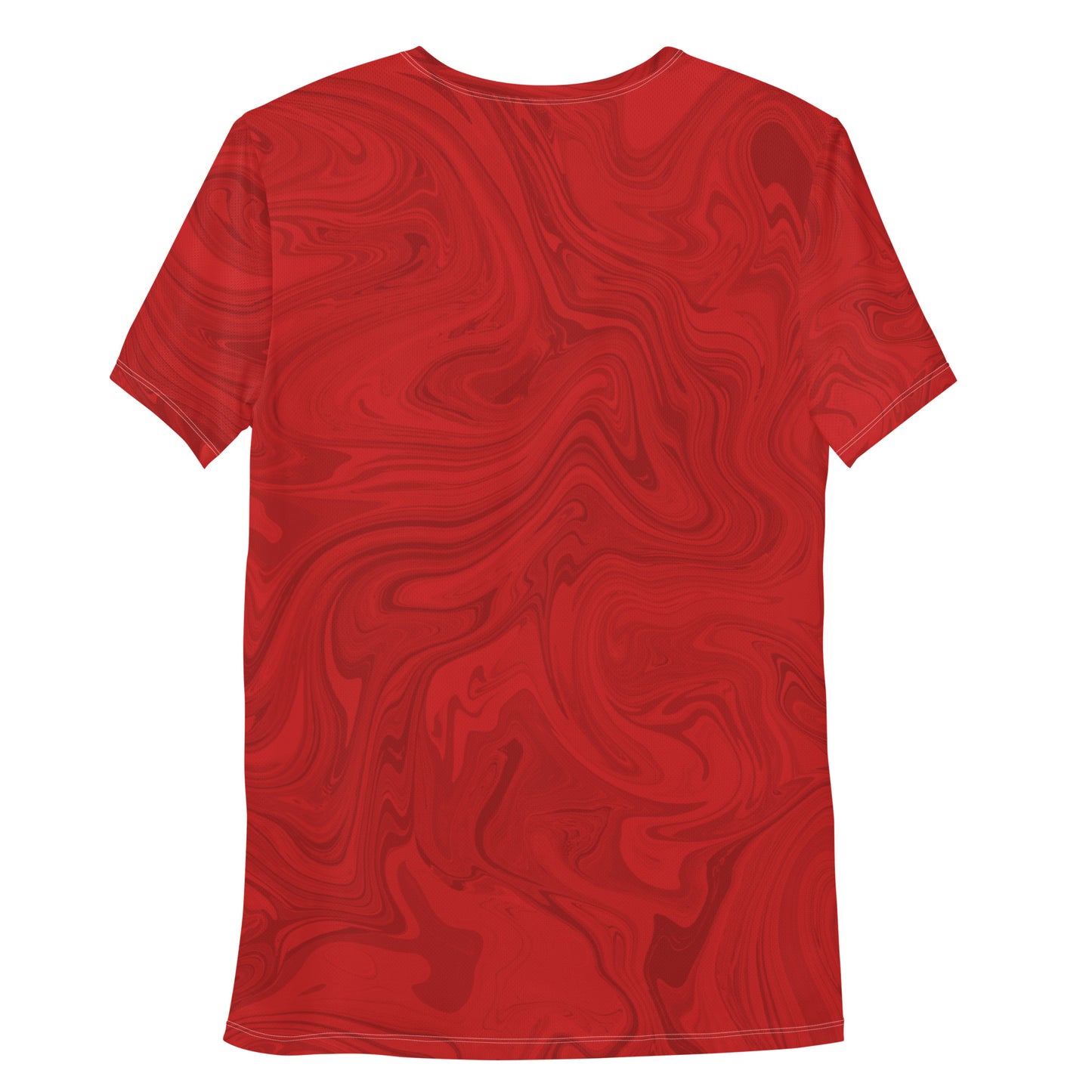 Marble Athletic T-Shirt - Ruby