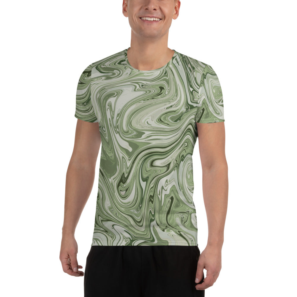 Marble Athletic T-Shirt - Pistachio