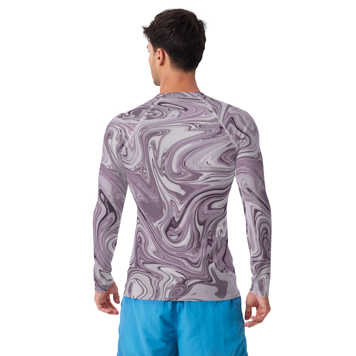 Marble Rash Guard - Purple