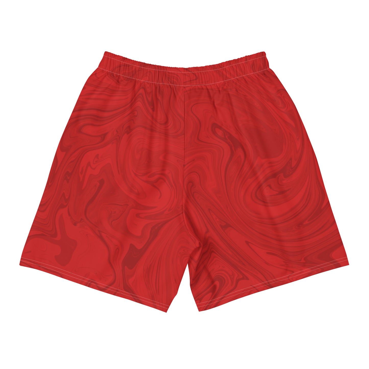 Recycled Marble Athletic Shorts - Ruby