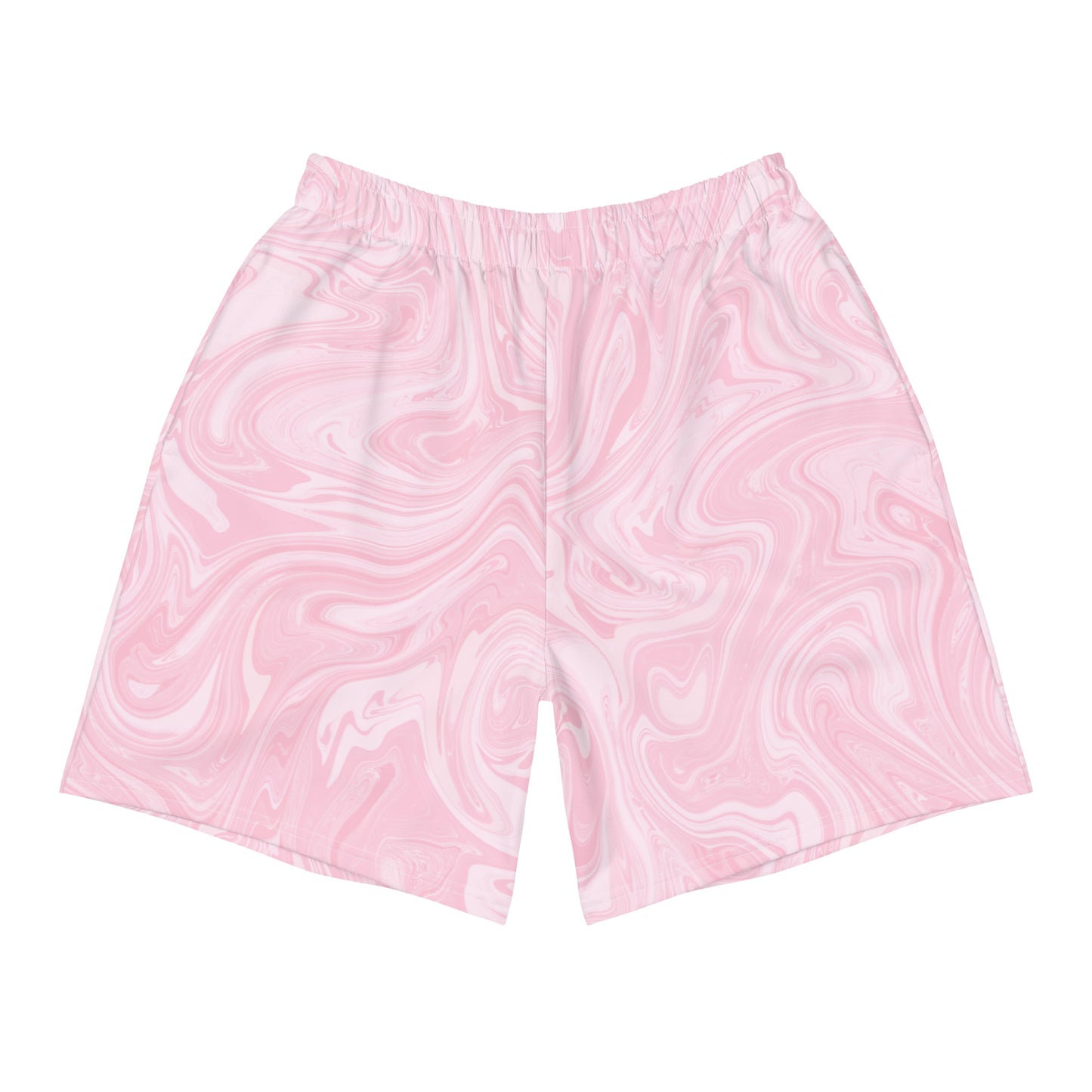 Recycled Marble Athletic Shorts - Pink Lotus