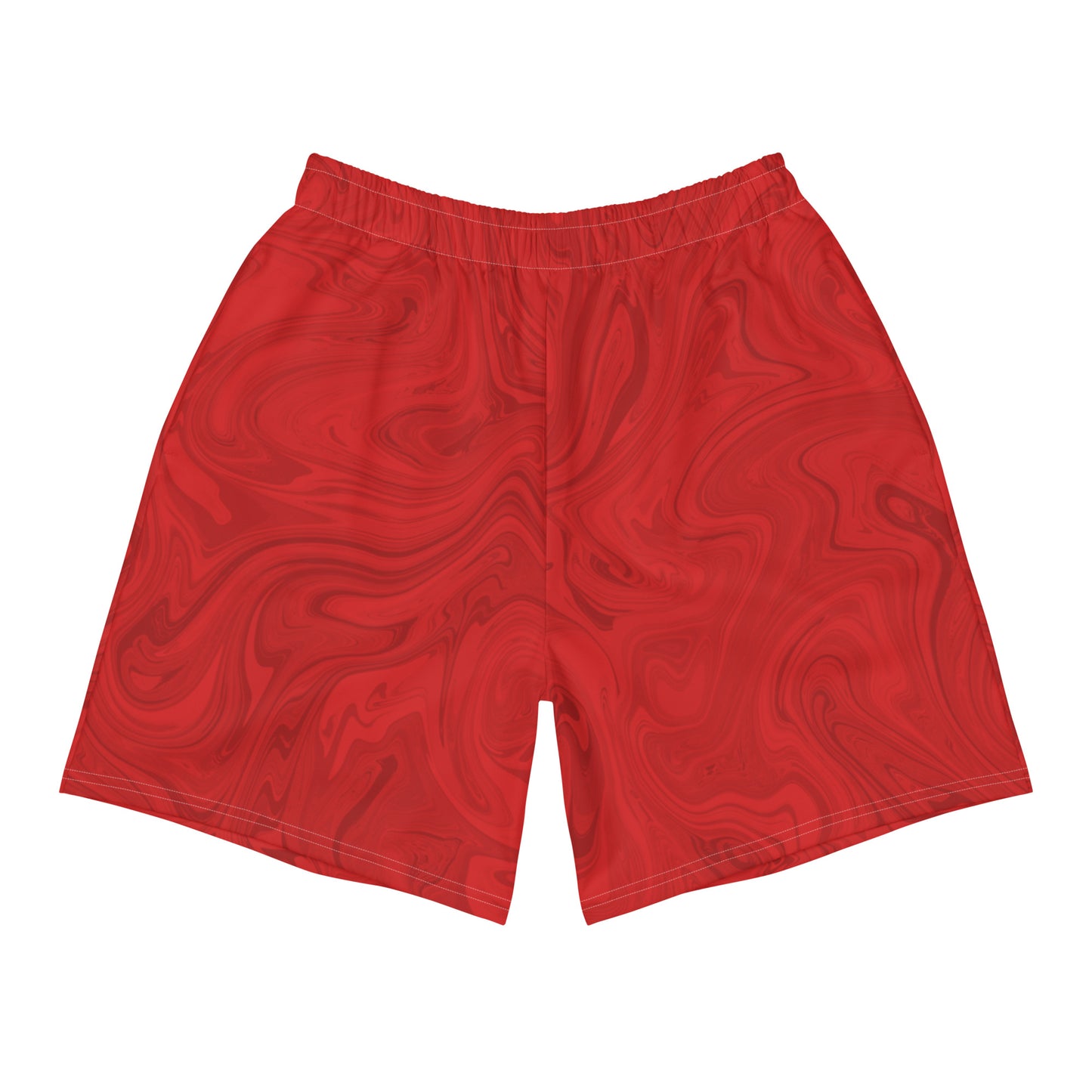 Recycled Marble Athletic Shorts - Ruby