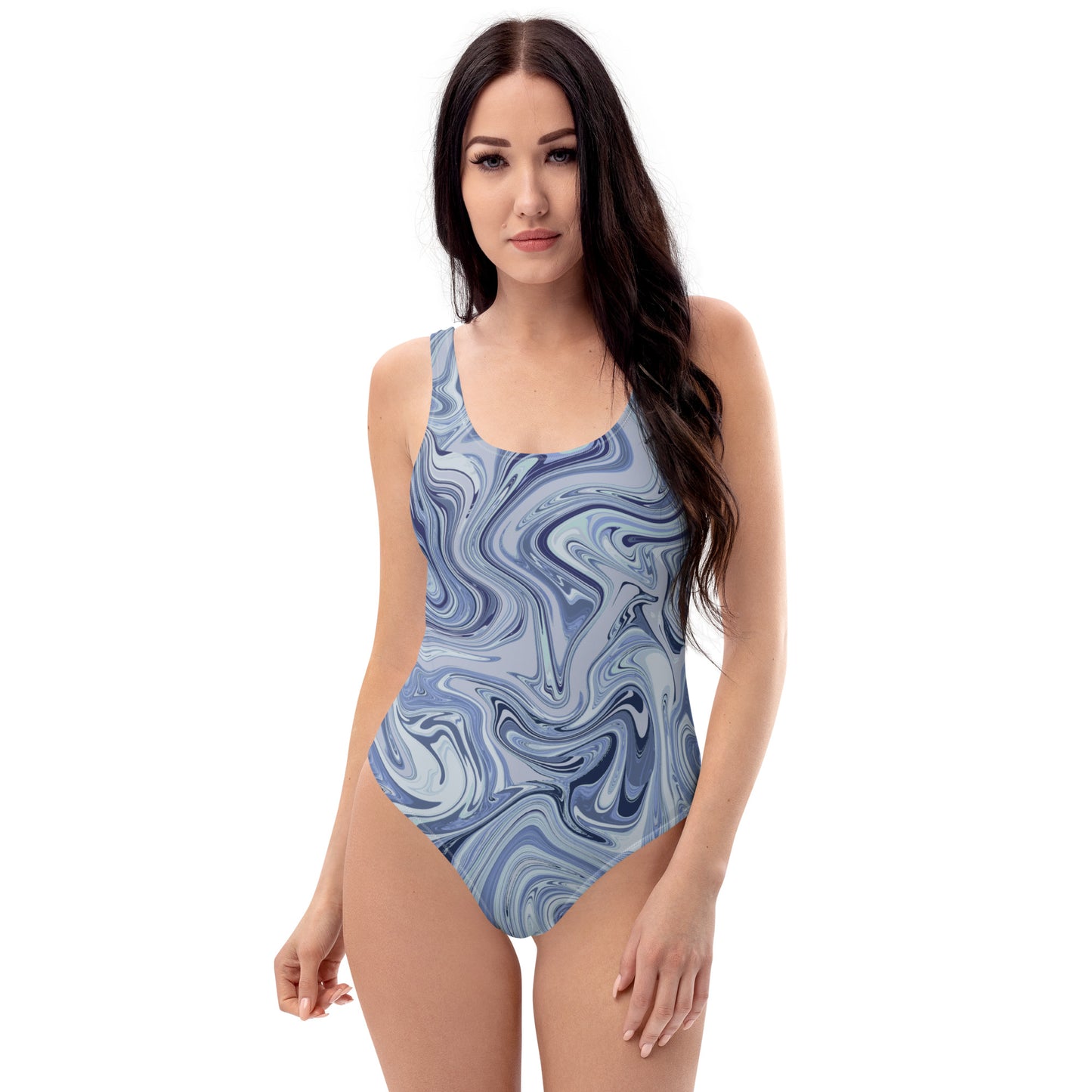Marble One-Piece - Cobalt