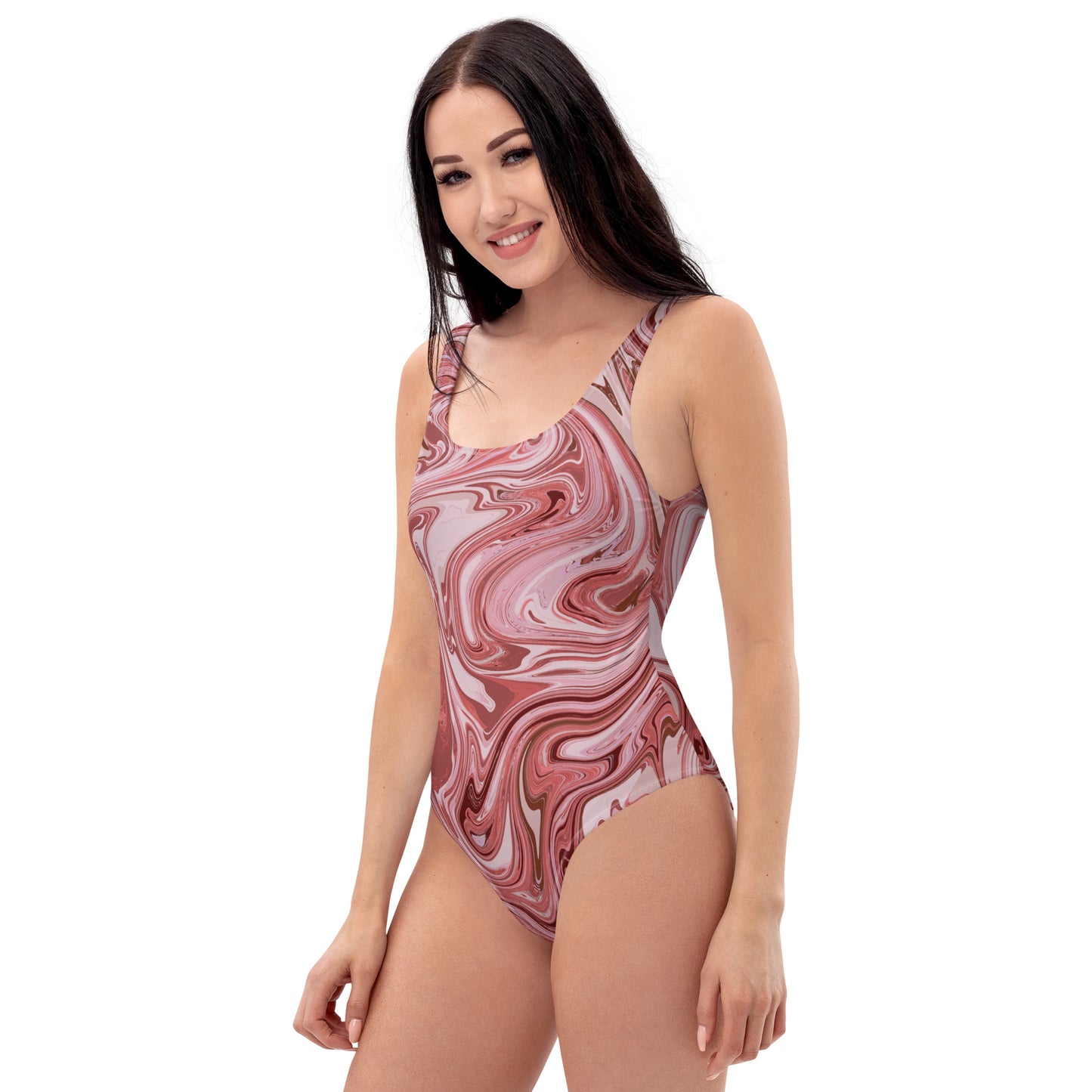 Marble One-Piece - Flamingo