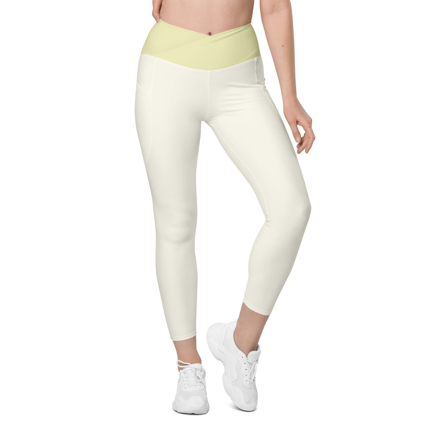 Core Recycled Crossover Leggings - Buttercup