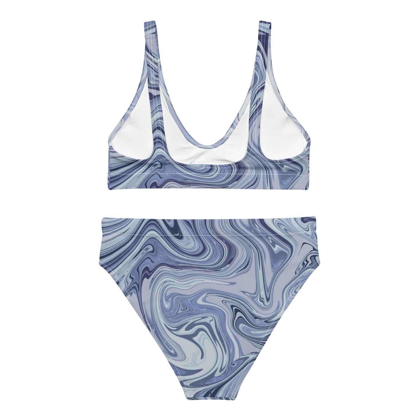 Maggiore Marble Recycled Bikini - Cobalt