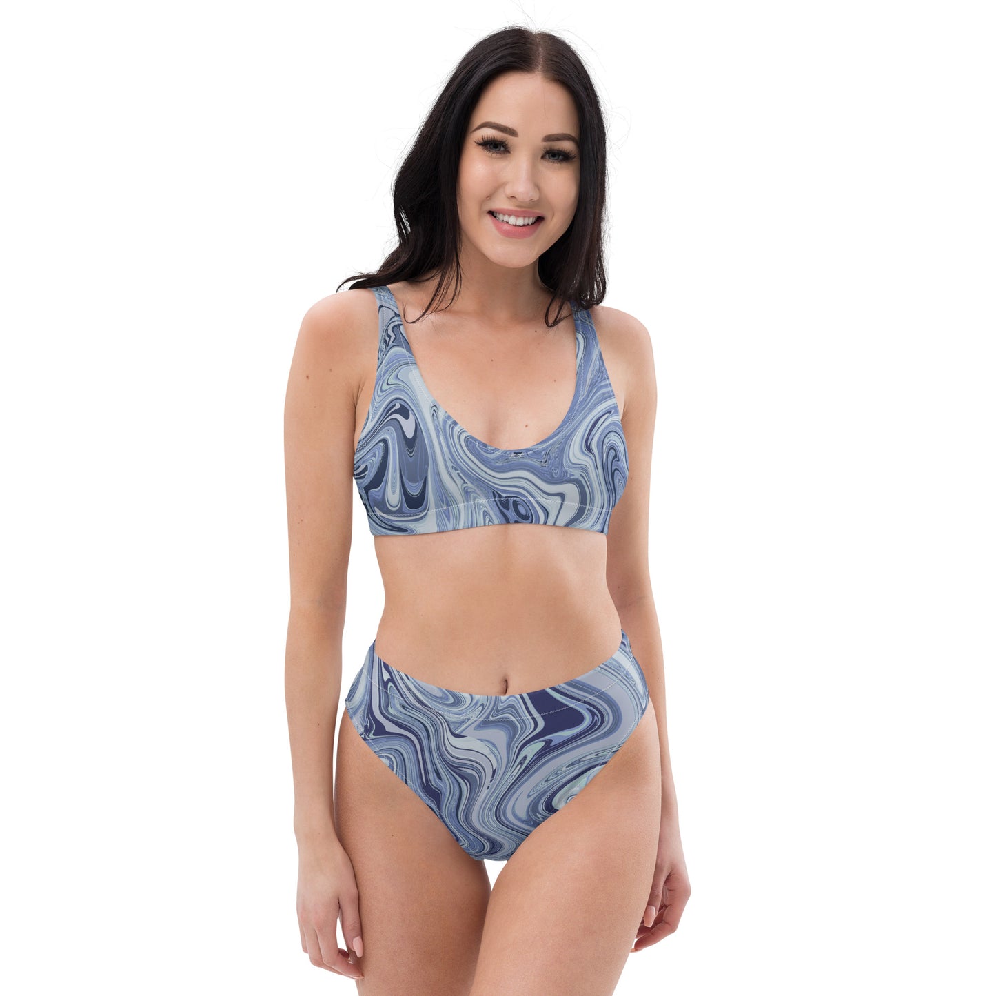 Maggiore Marble Recycled Bikini - Cobalt