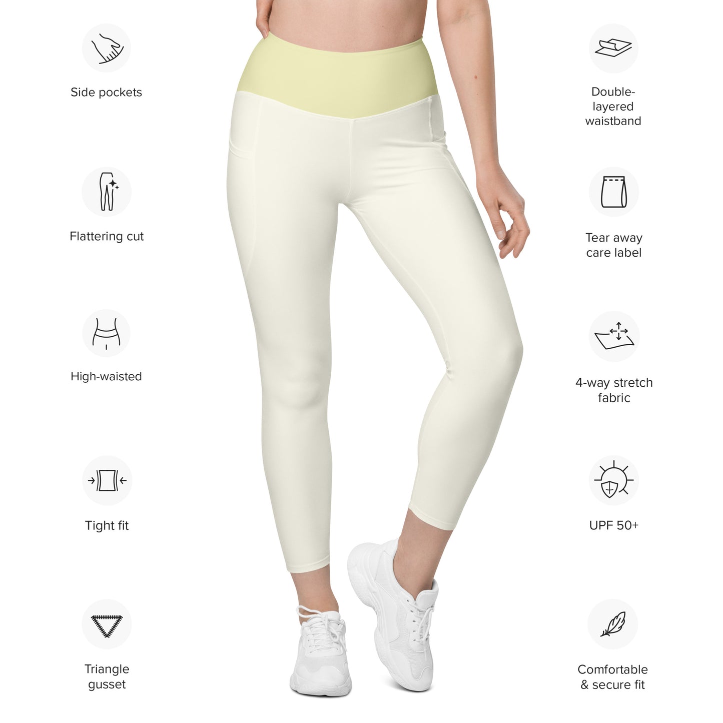 Core Recycled Leggings - Buttercup