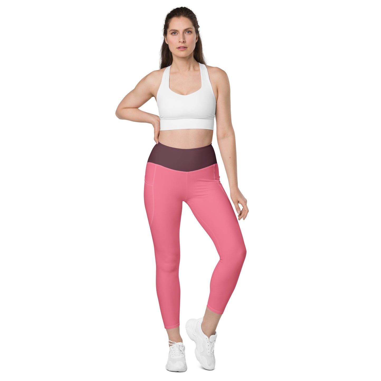 Core Recycled Leggings - Cherry