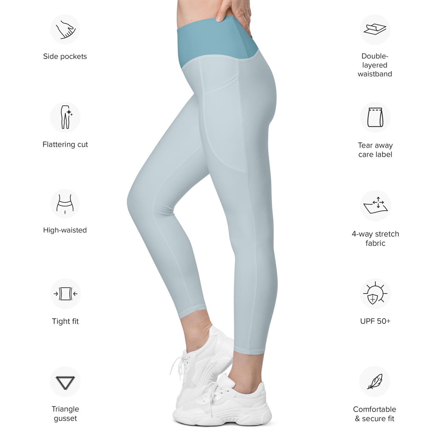 Core Recycled Leggings - Arctic