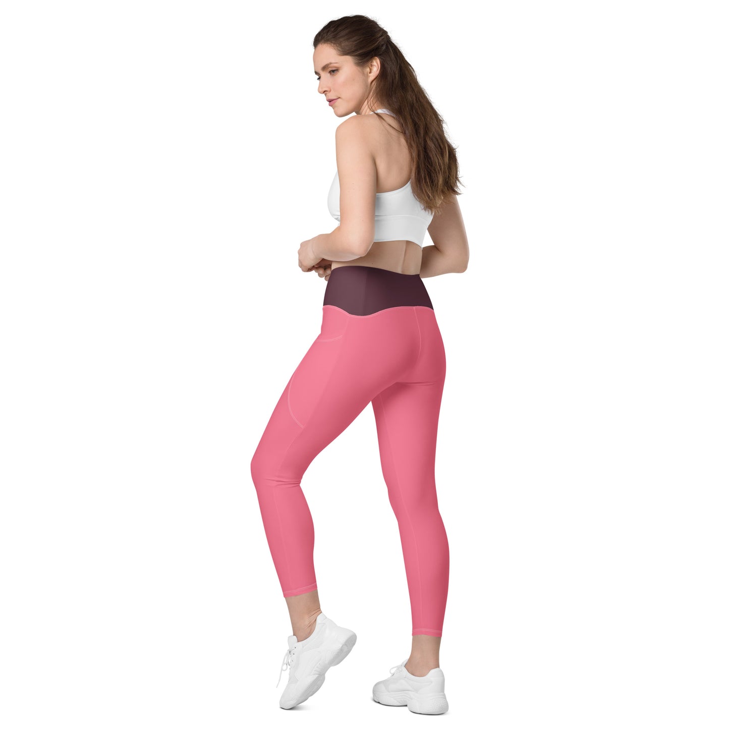 Core Recycled Leggings - Cherry