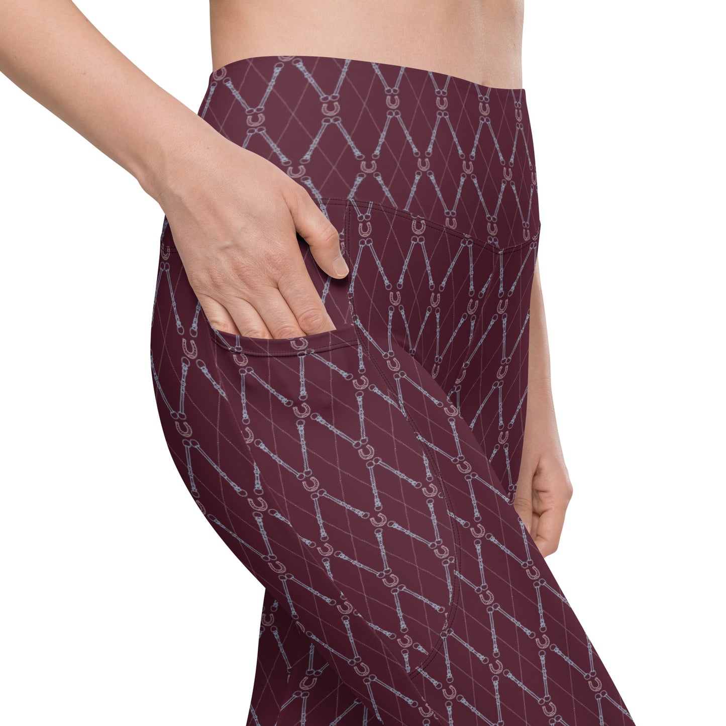 Horseshoe Leggings - Ruby