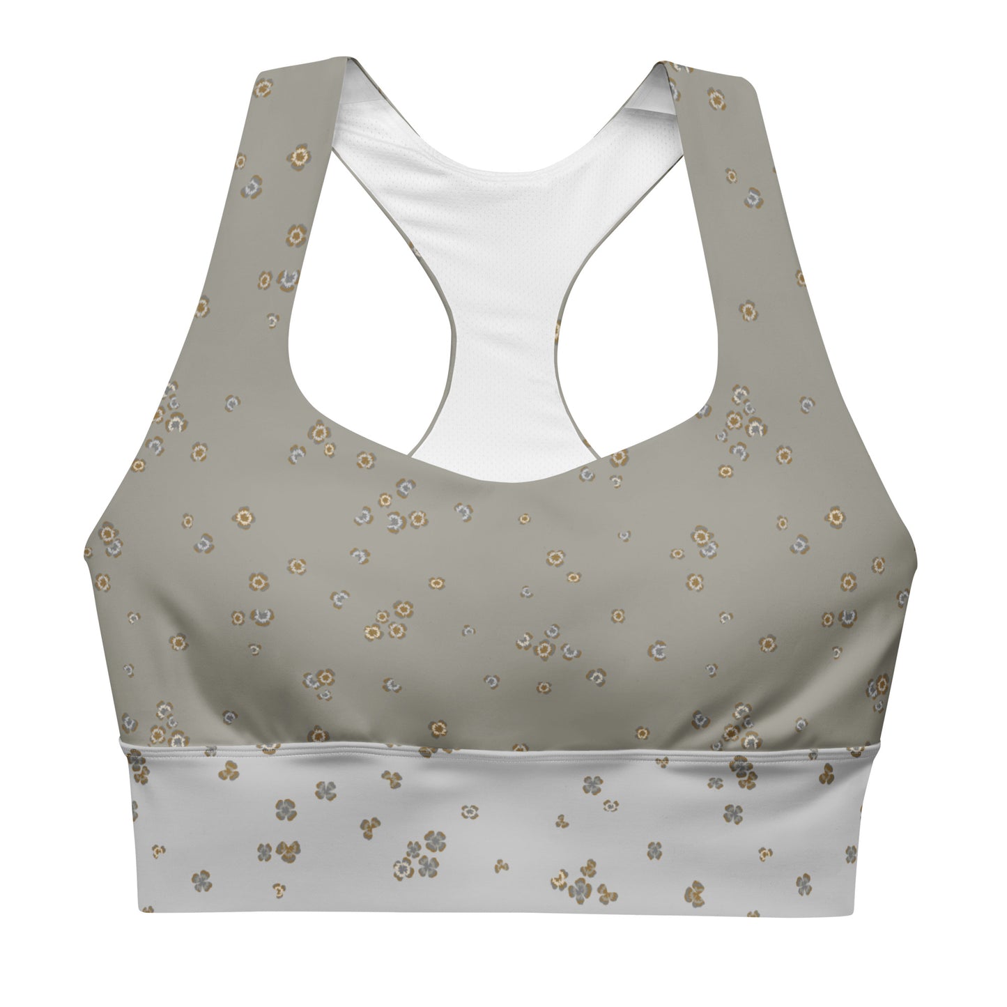 Recycled Clover Sports Bra - Quartz