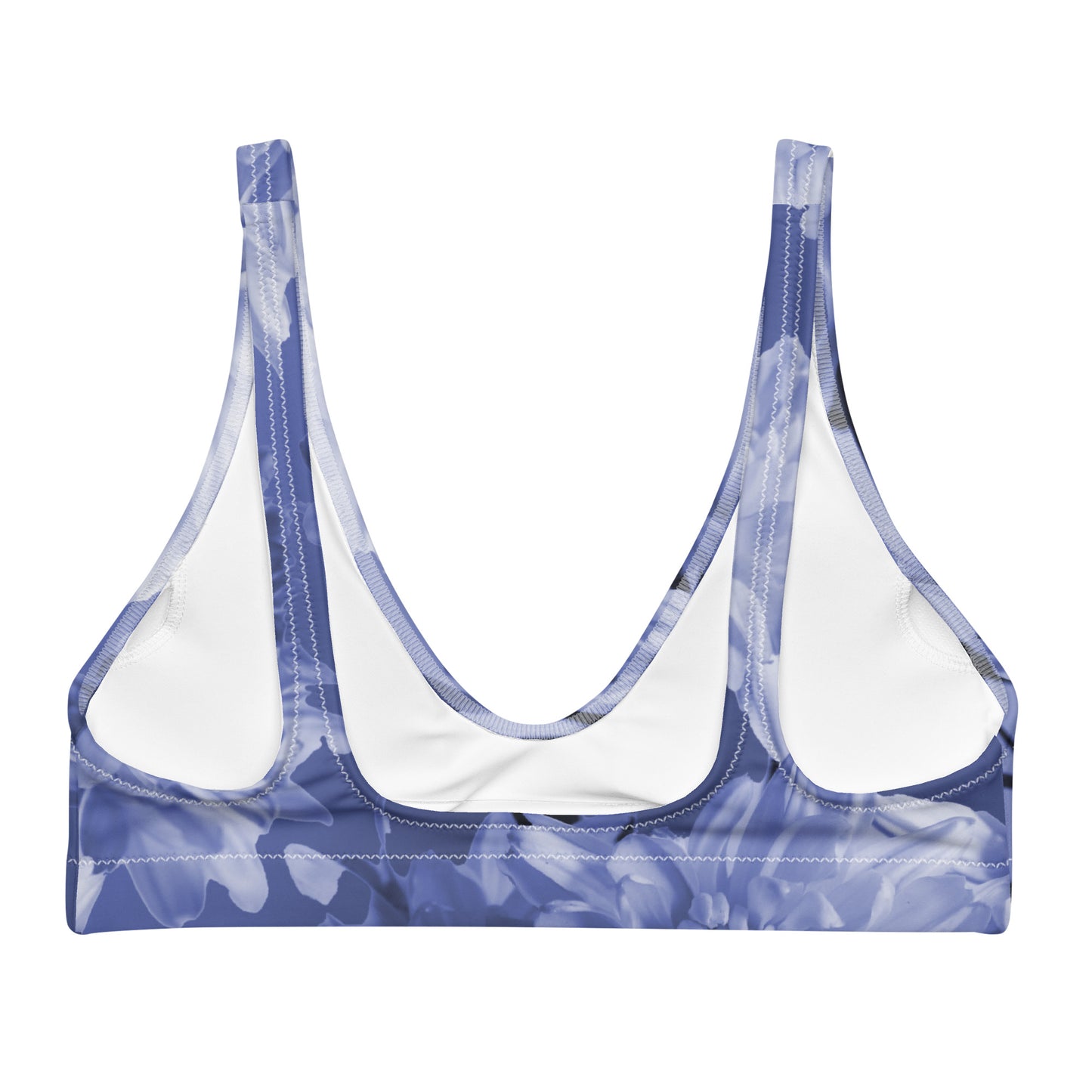 Recycled Gillyflower Bikini Top in Malibu Blue