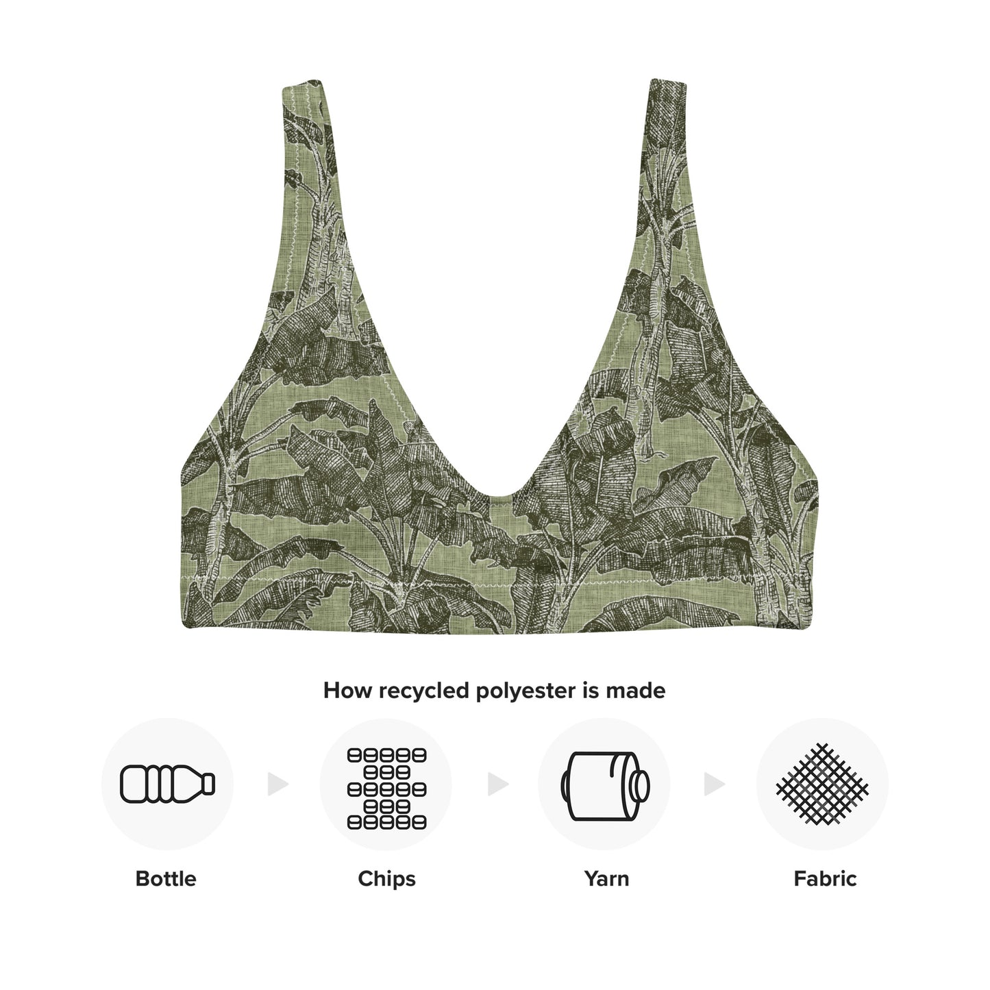 Recycled Banana Tree Bikini Top