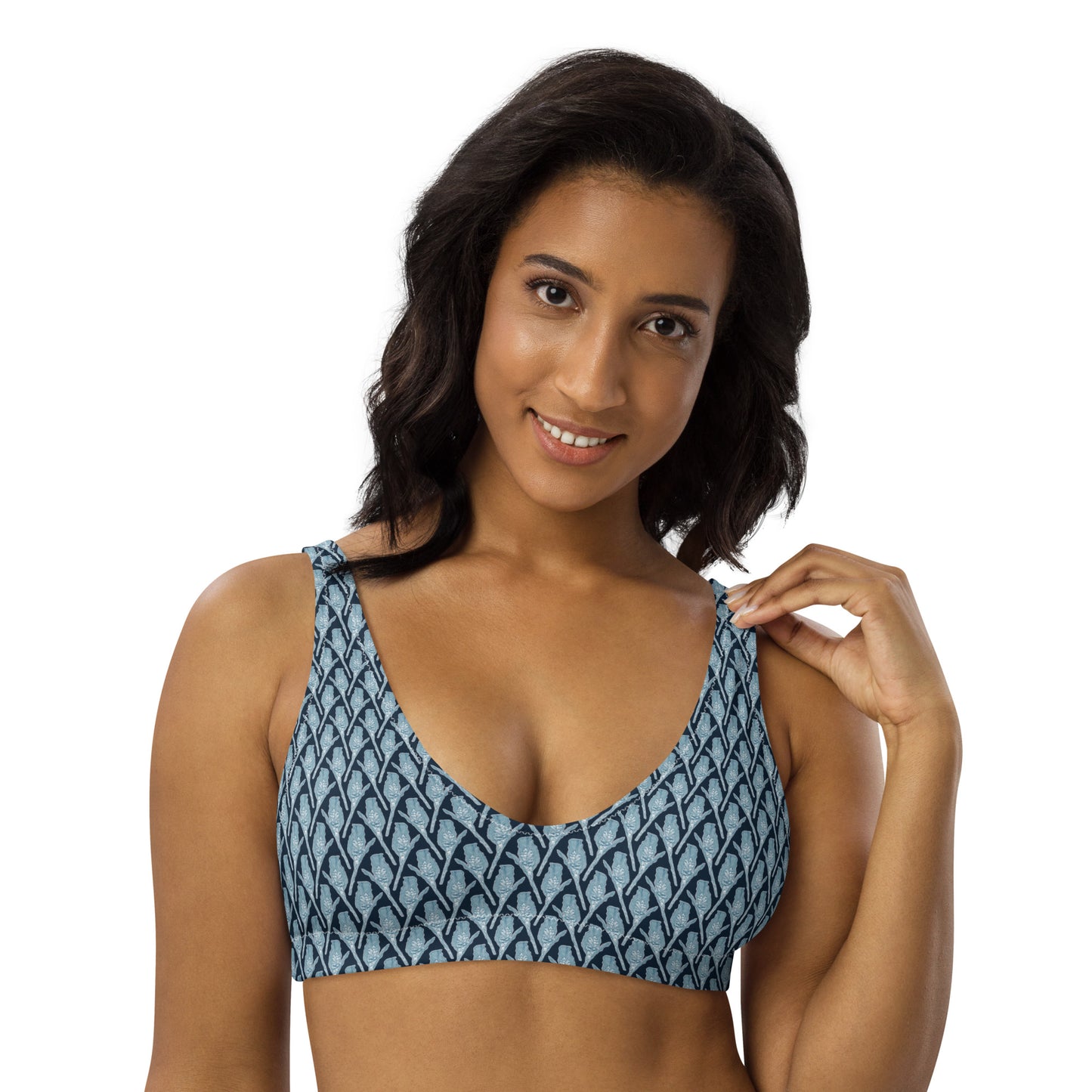 Recycled Sugarbush Bikini Top - Aqua