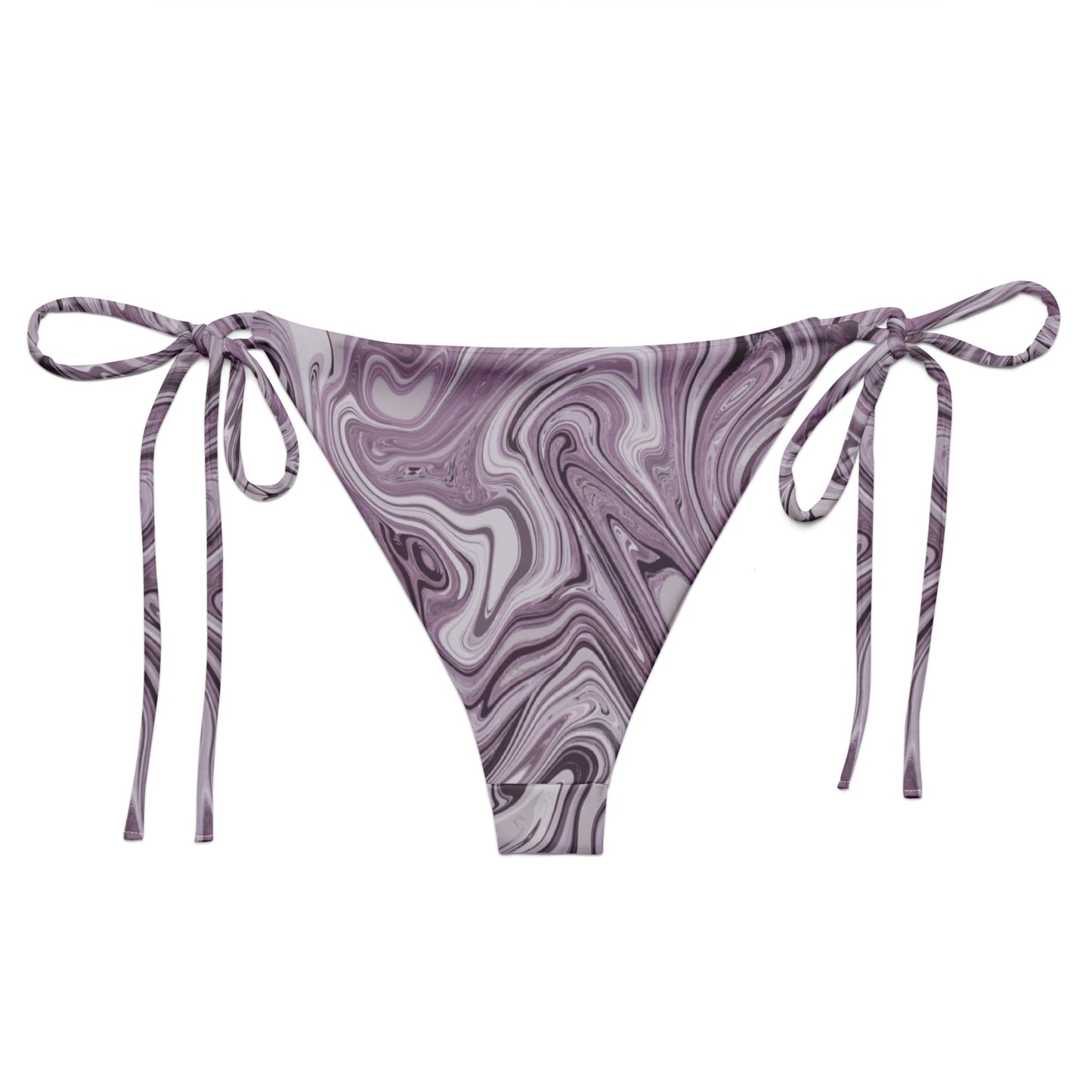 Maggiore Marble Recycled String Bikini Bottom - Lilac