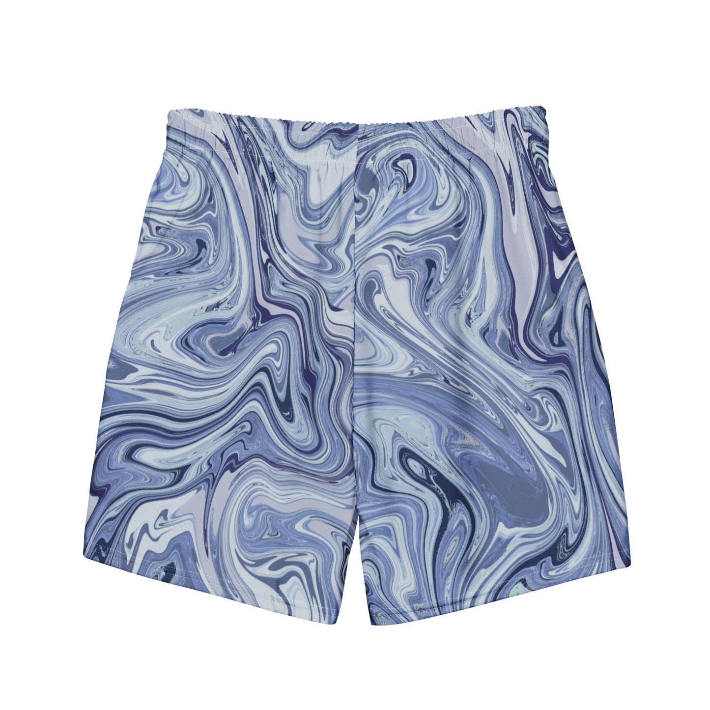 Recycled Marble Swim Trunks - Cobalt