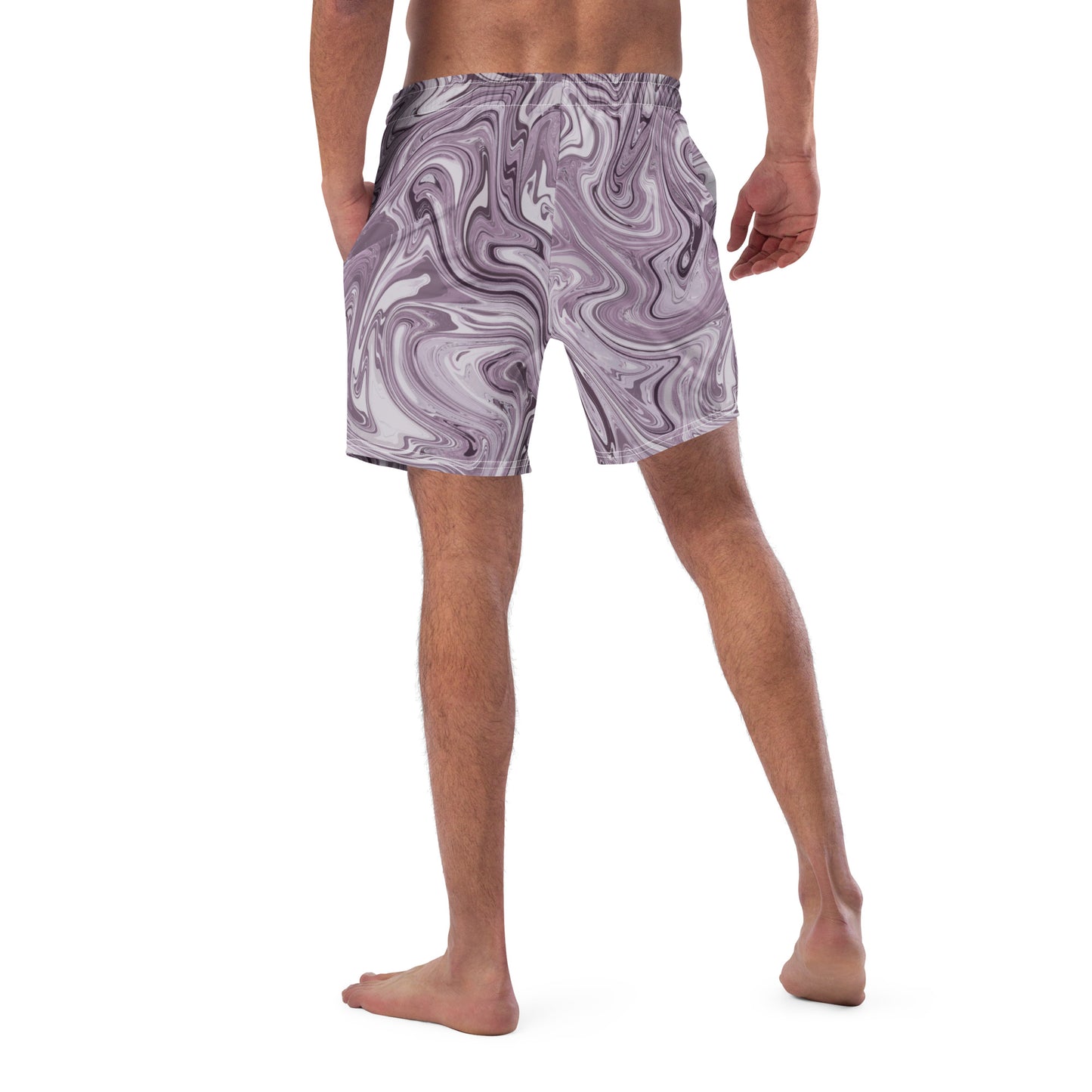 Recycled Marble Swim Trunks - Lilac