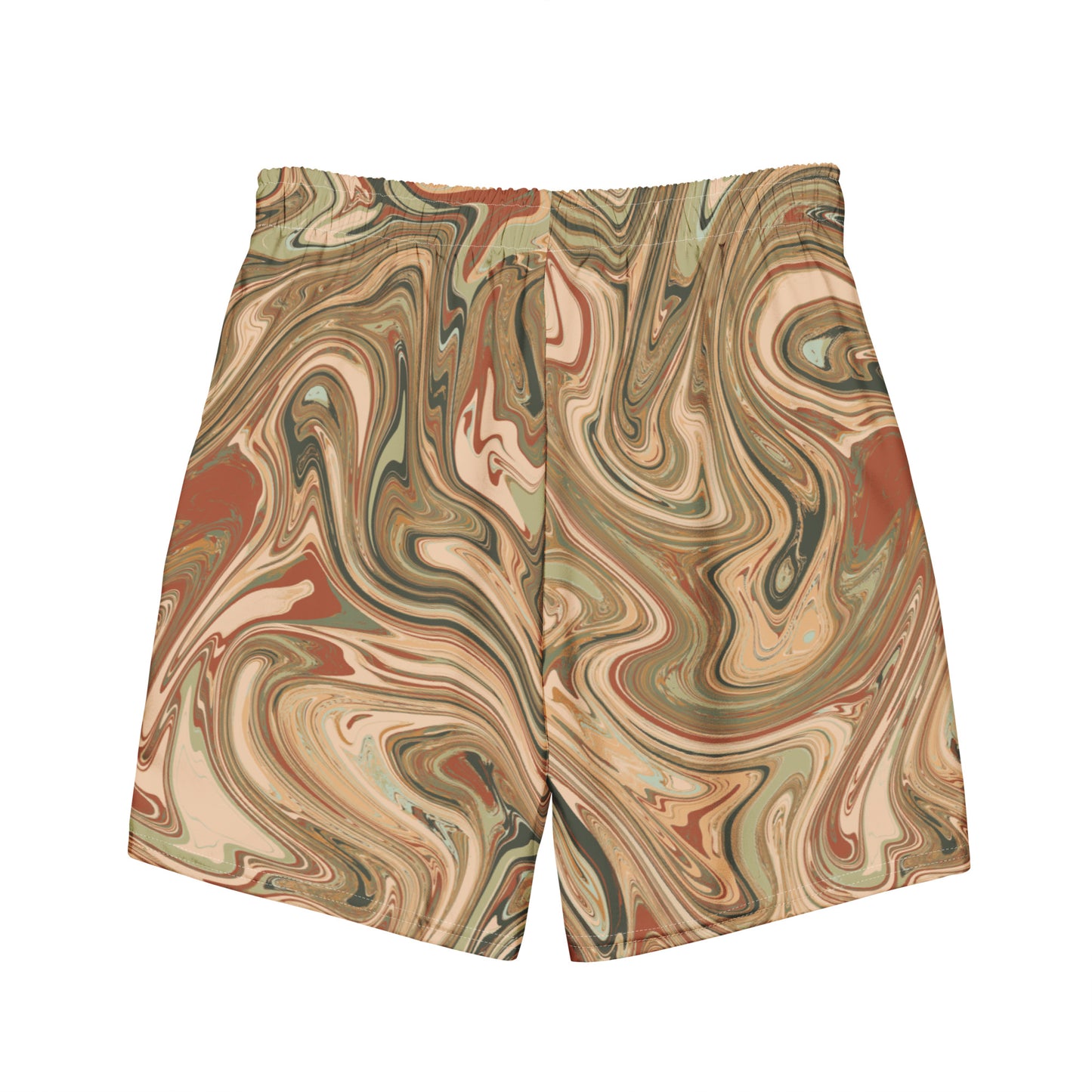 Recycled Marble Swim Trunks - Terra