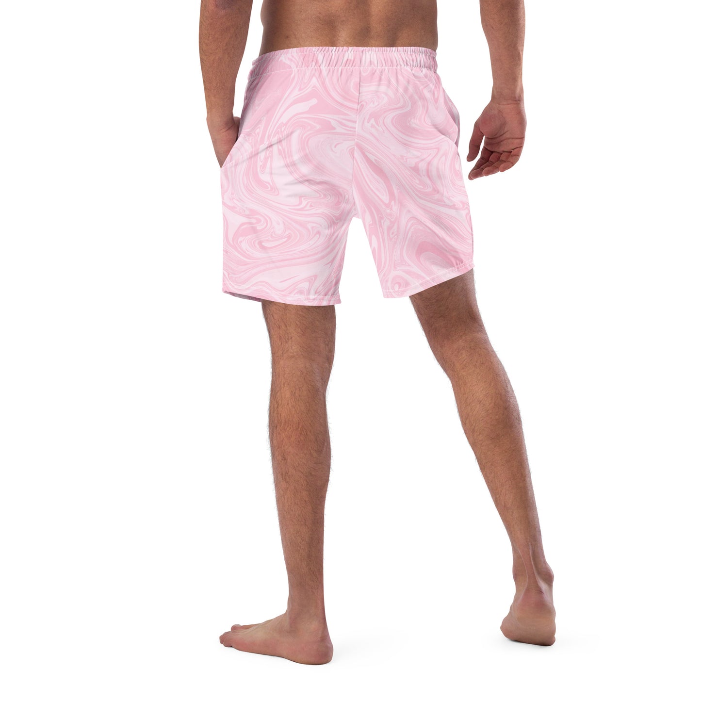 Recycled Marble Swim Trunks - Pink Lotus
