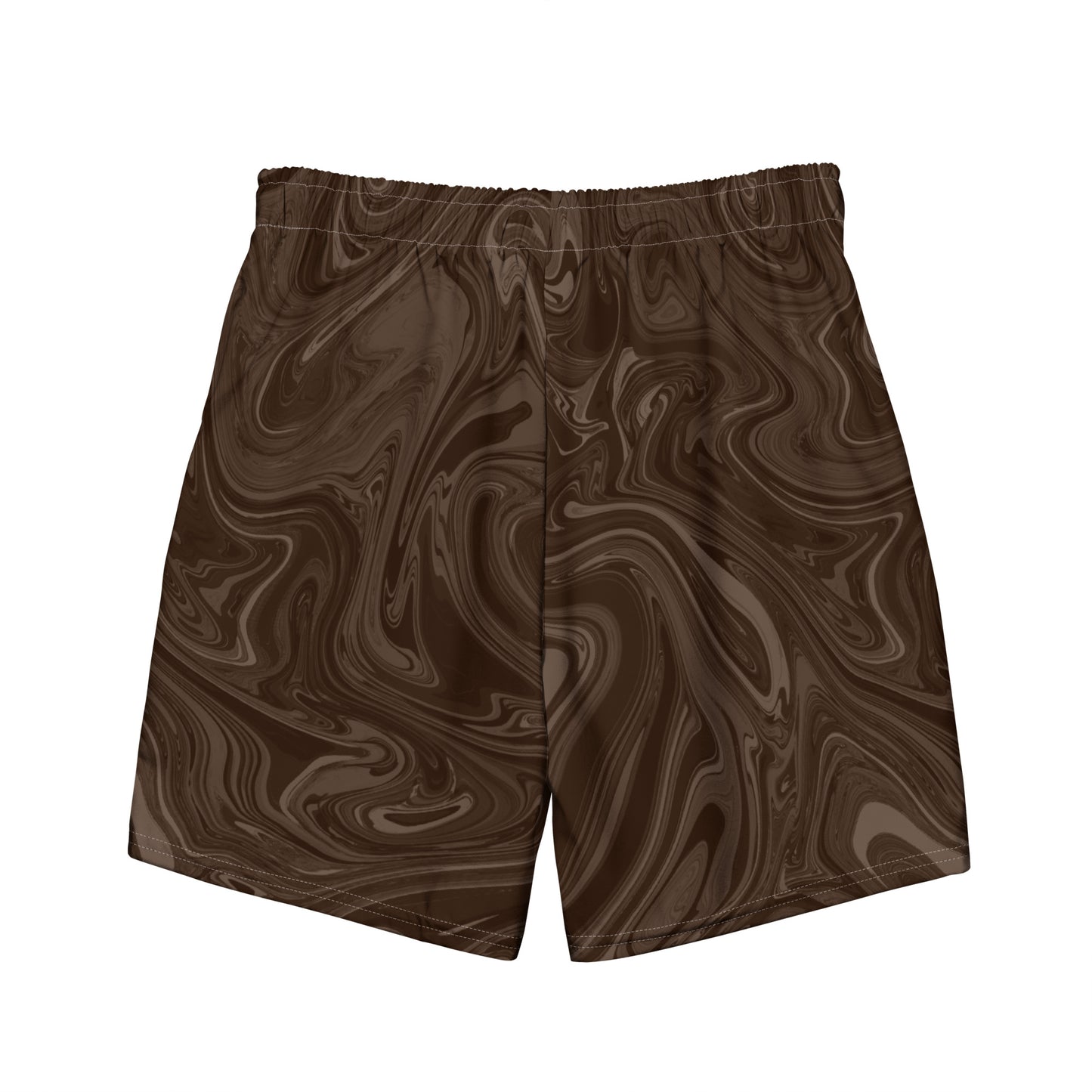 Recycled Marble Swim Trunks - Chocolate