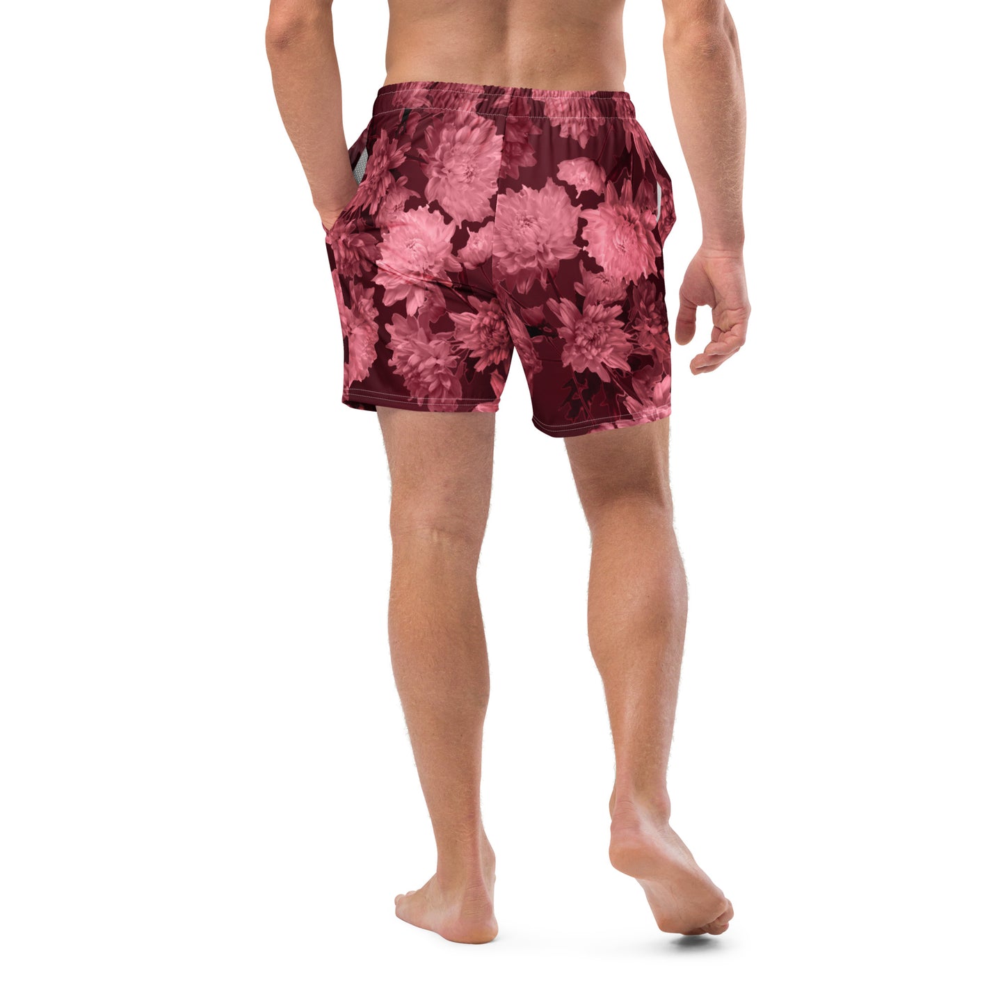 Recycled Gillyflower Swim Trunks in Napa Red