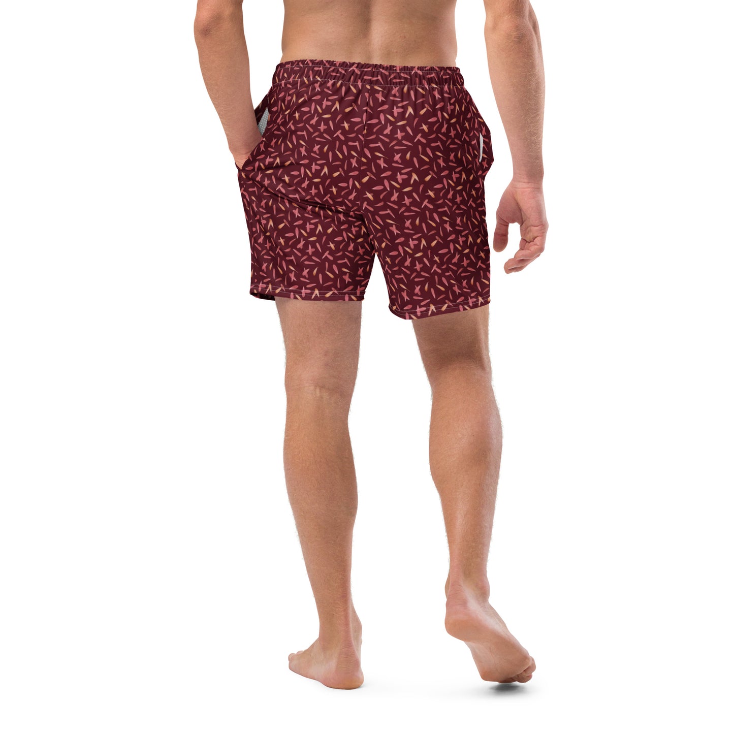 Recycled Petal Power Swim Trunks in Napa Red