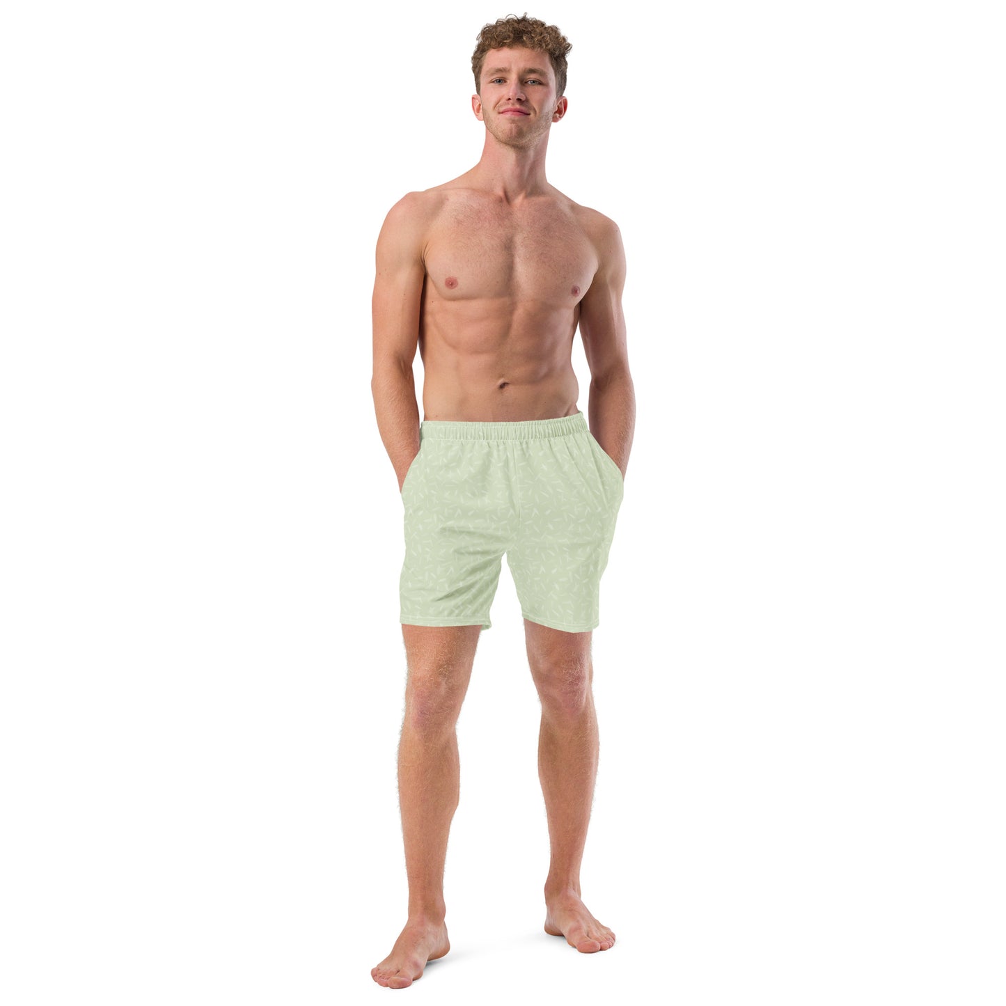 Recycled Petal Power Swim Trunks in Anacapa Green