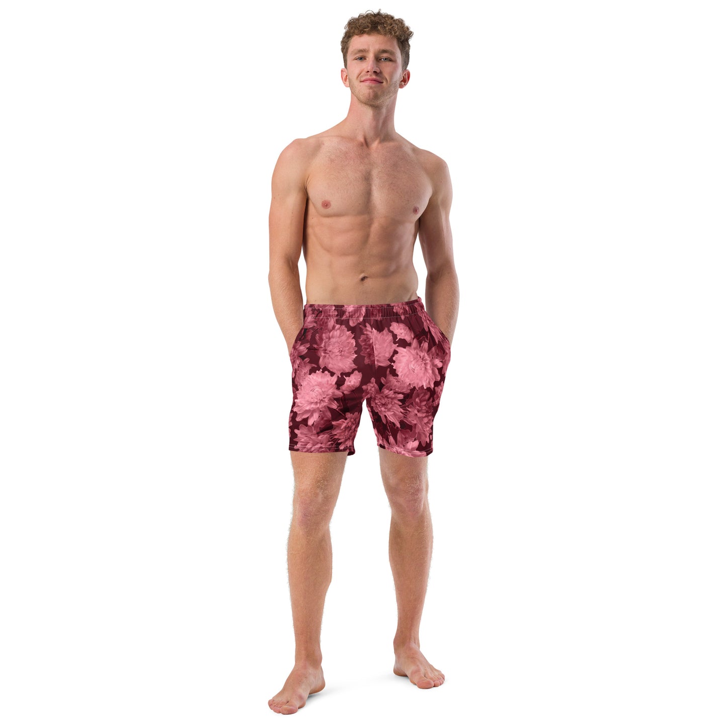 Recycled Gillyflower Swim Trunks in Napa Red