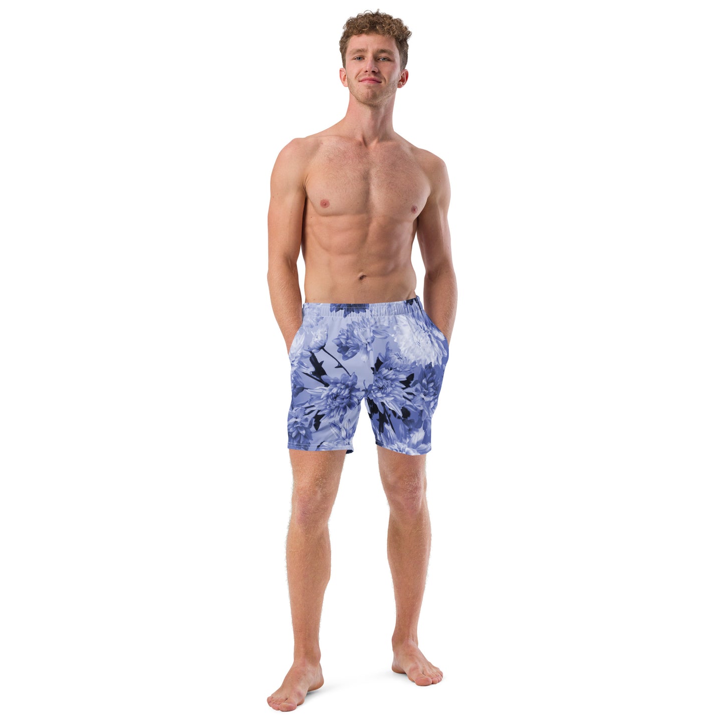 Recycled Gillyflower Swim Trunks in Malibu Blue