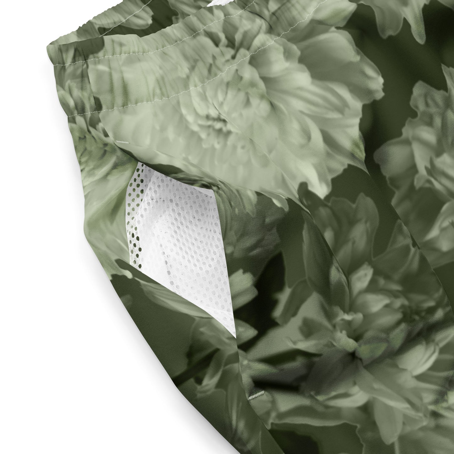 Recycled Gillyflower Swim Trunks in Anacapa Green