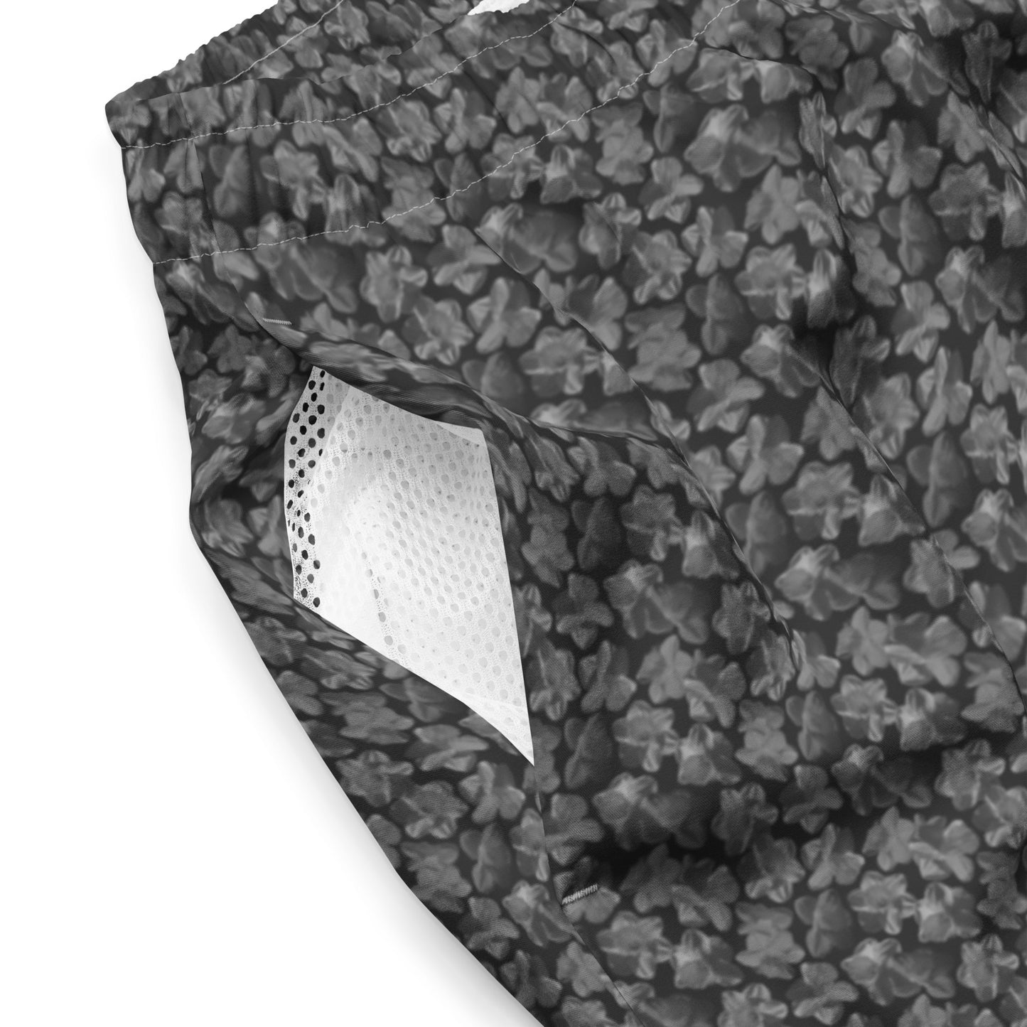 Recycled Flourish and Flow Swim Trunks in Amboy Black