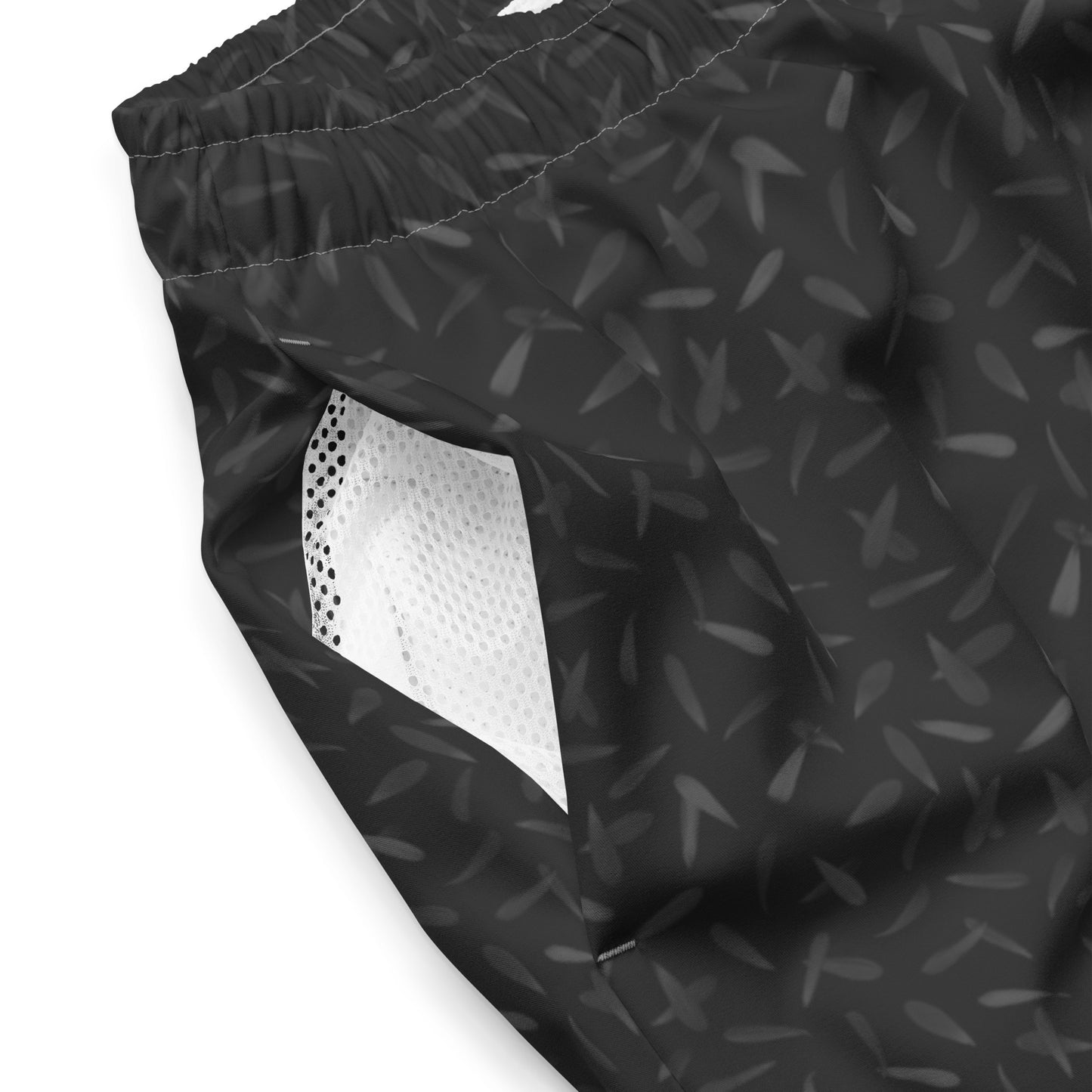 Recycled Petal Power Swim Trunks in Amboy Black