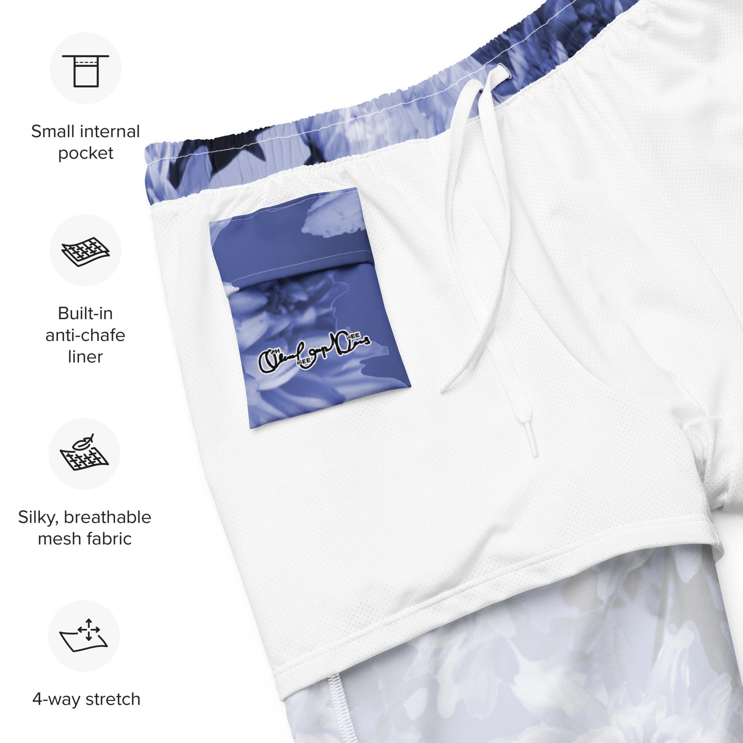 Recycled Gillyflower Swim Trunks in Malibu Blue
