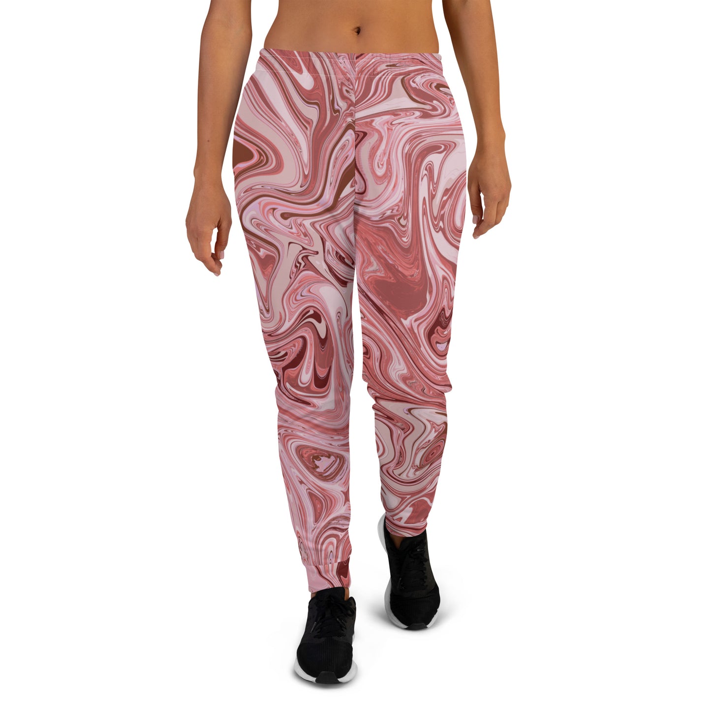 Recycled Marble Joggers - Flamingo