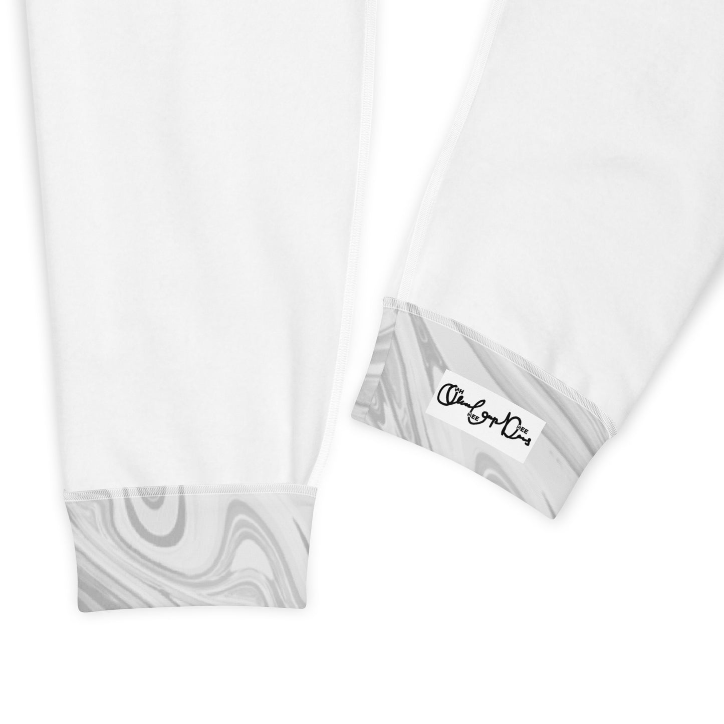 Recycled Marble Joggers - Ivory